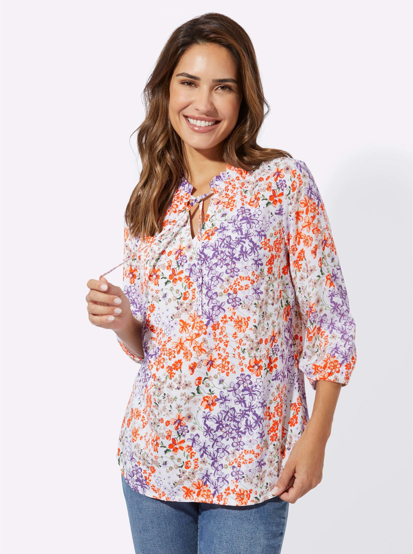 Classic Basics Gedessineerde blouse
