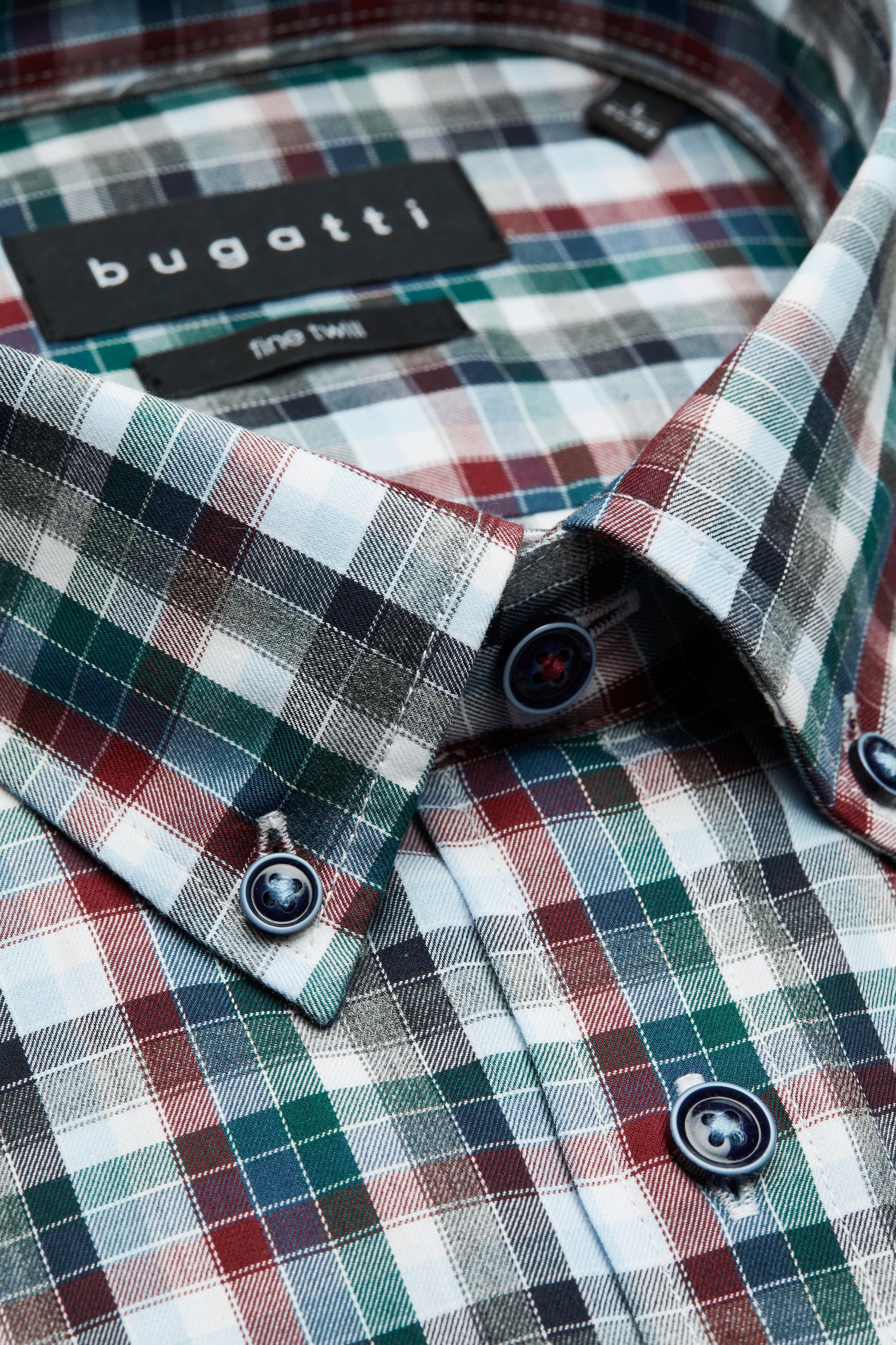 Bugatti Overhemd met lange mouwen MODERN FIT met button-downkraag