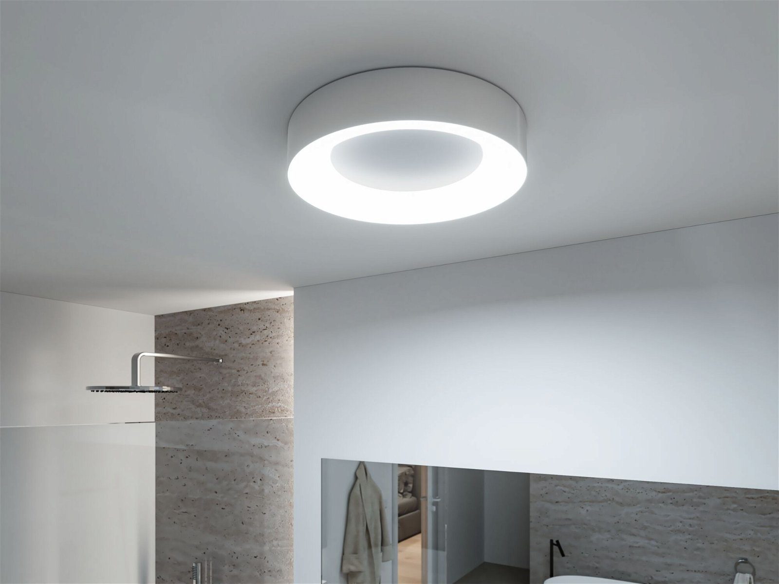 Paulmann Led-plafondlamp Selection Bathroom Casca IP44 1x23W 400mm, 230V Metaal/Kunststof (1 stuk)