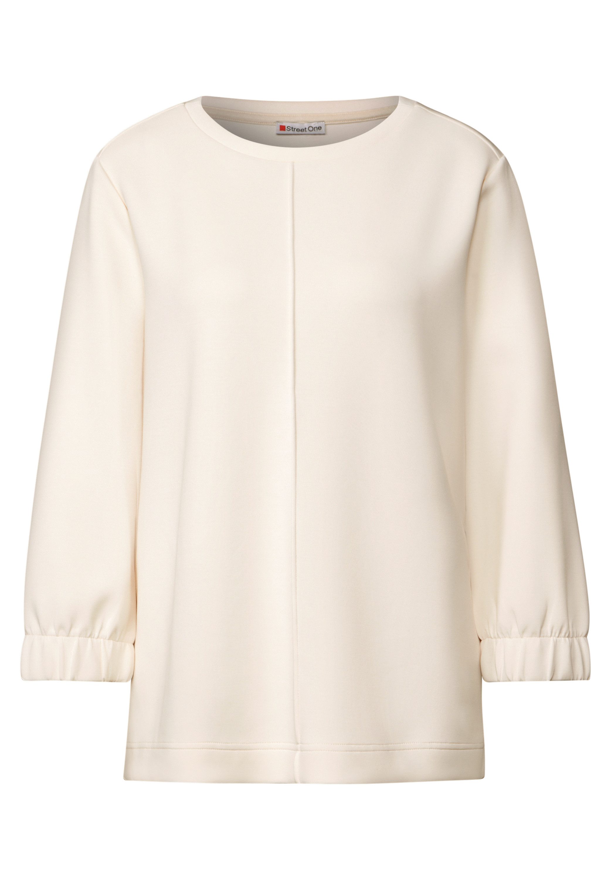 STREET ONE Sweater met 3/4-mouwen met elastische manchetten