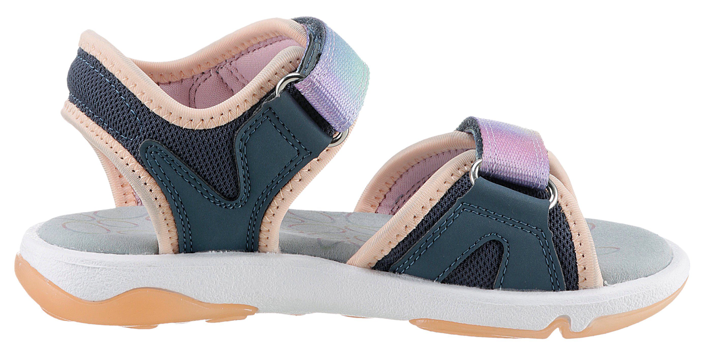 Superfit Sandalen PEBBLES WMS: middel Sandaal met schattige glitter-sluiting, maat sjabloon om te downloaden