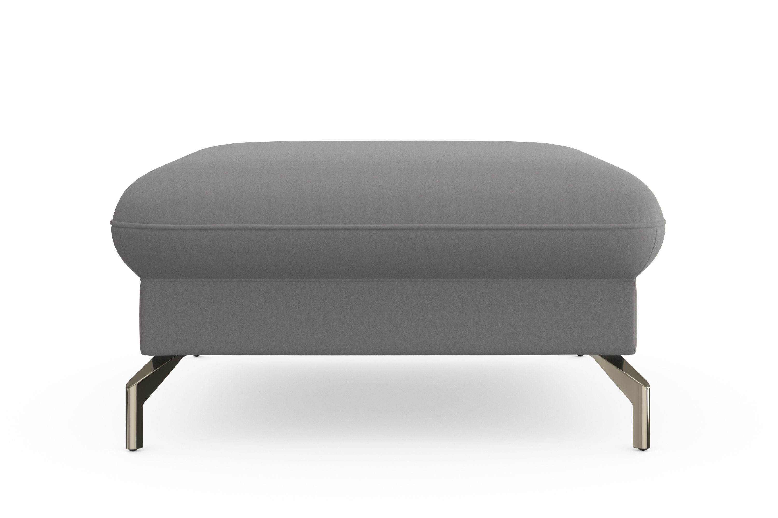 sit&more Hocker Fashion met binnenvering, met gesatineerde nikkel poten