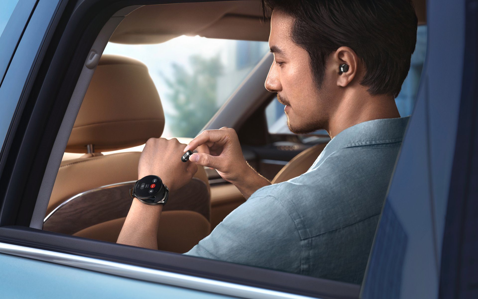 Huawei Smartwatch WATCH Buds Hoofdtelefoon en smartwatch in een