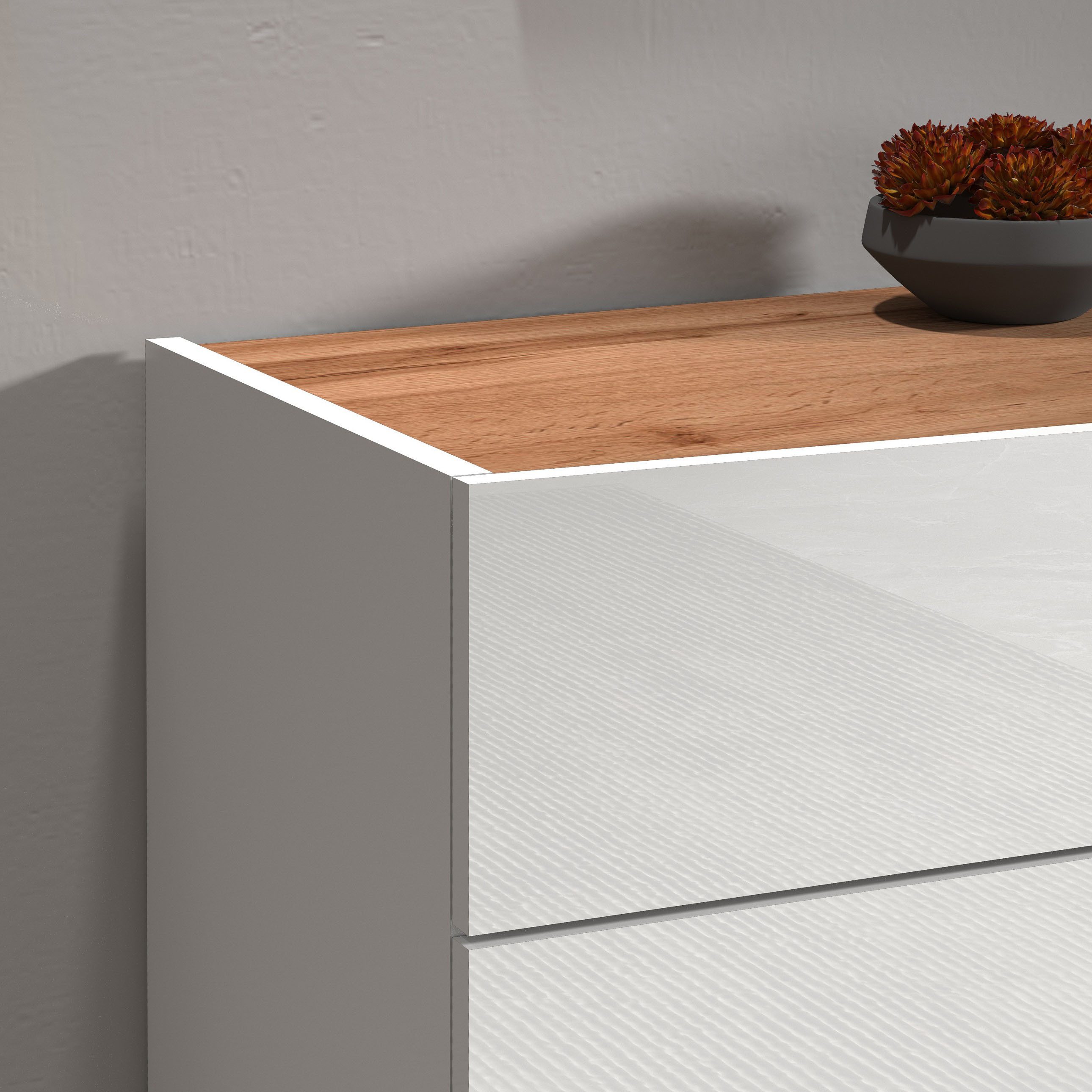 INOSIGN Dressoir Garda, Ladekast, Kast, Buffet 2 deuren, 1 lade, greeploos breedte 80,9 cm