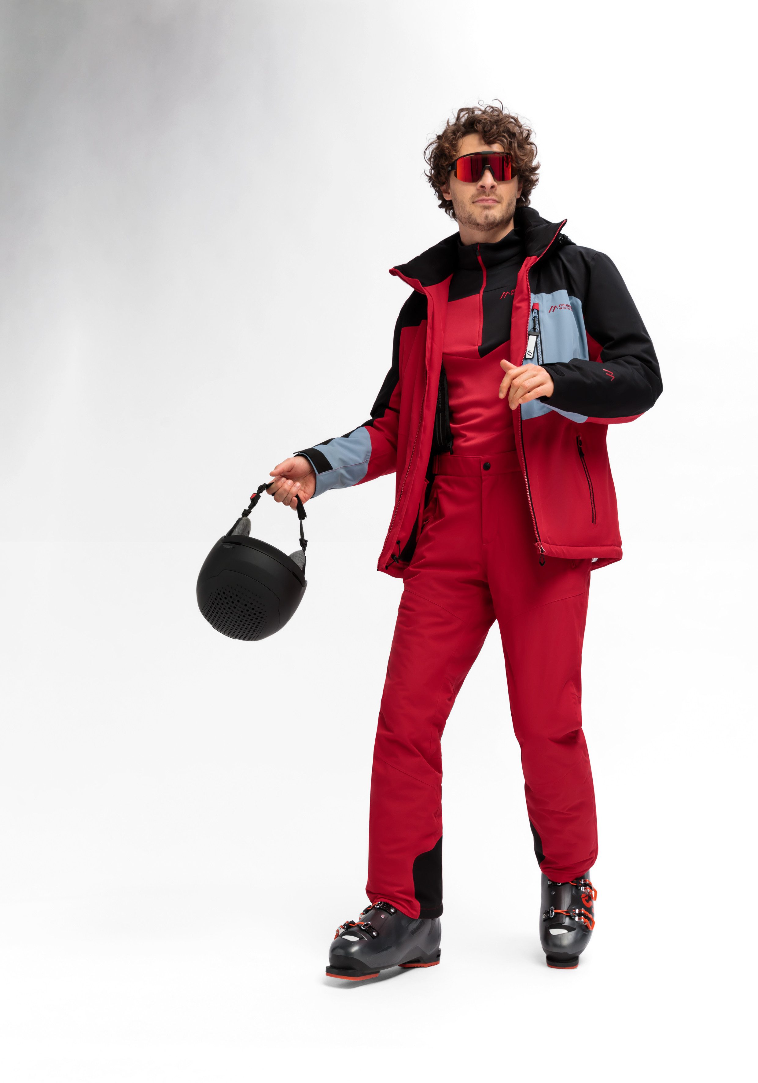 Maier Sports Ski-jack Oravice Heren winterjack met ritszakken en capuchon waterdicht