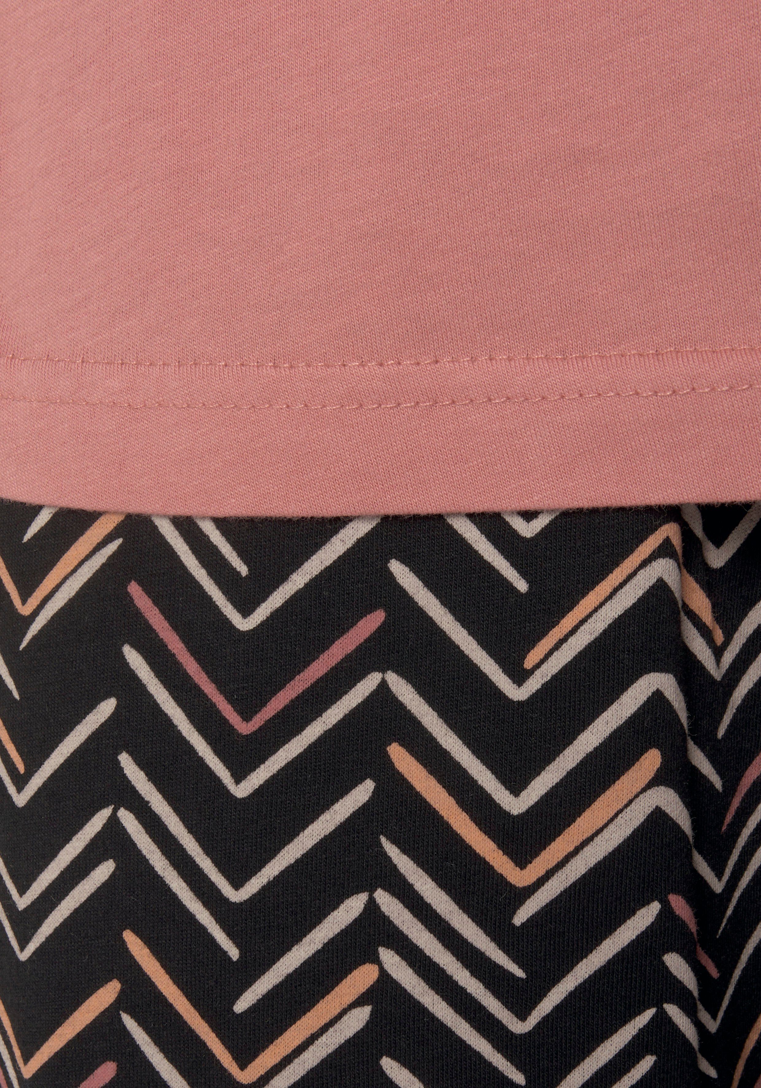 Vivance Dreams Pyjama met schilderachtig visgraatpatroon (2-delig)