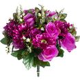 botanic-haus kunstbloem rozen-gerbera (1 stuk) roze