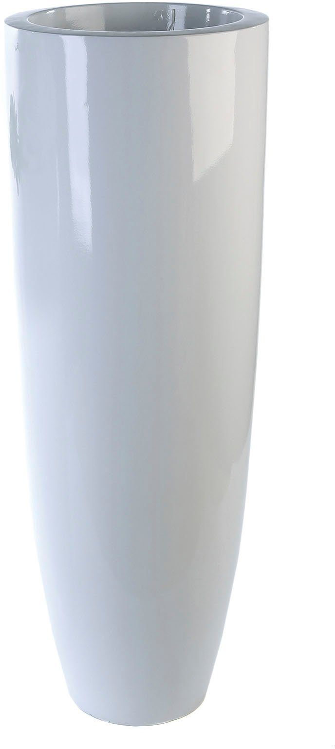 Casablanca by Gilde Sierpot Conus decoratieve bloempot, groot, van fiberglas, waterdicht, te bestellen in 2 maten, geschikt voor binnen en buiten, woonkamer (1 stuk)