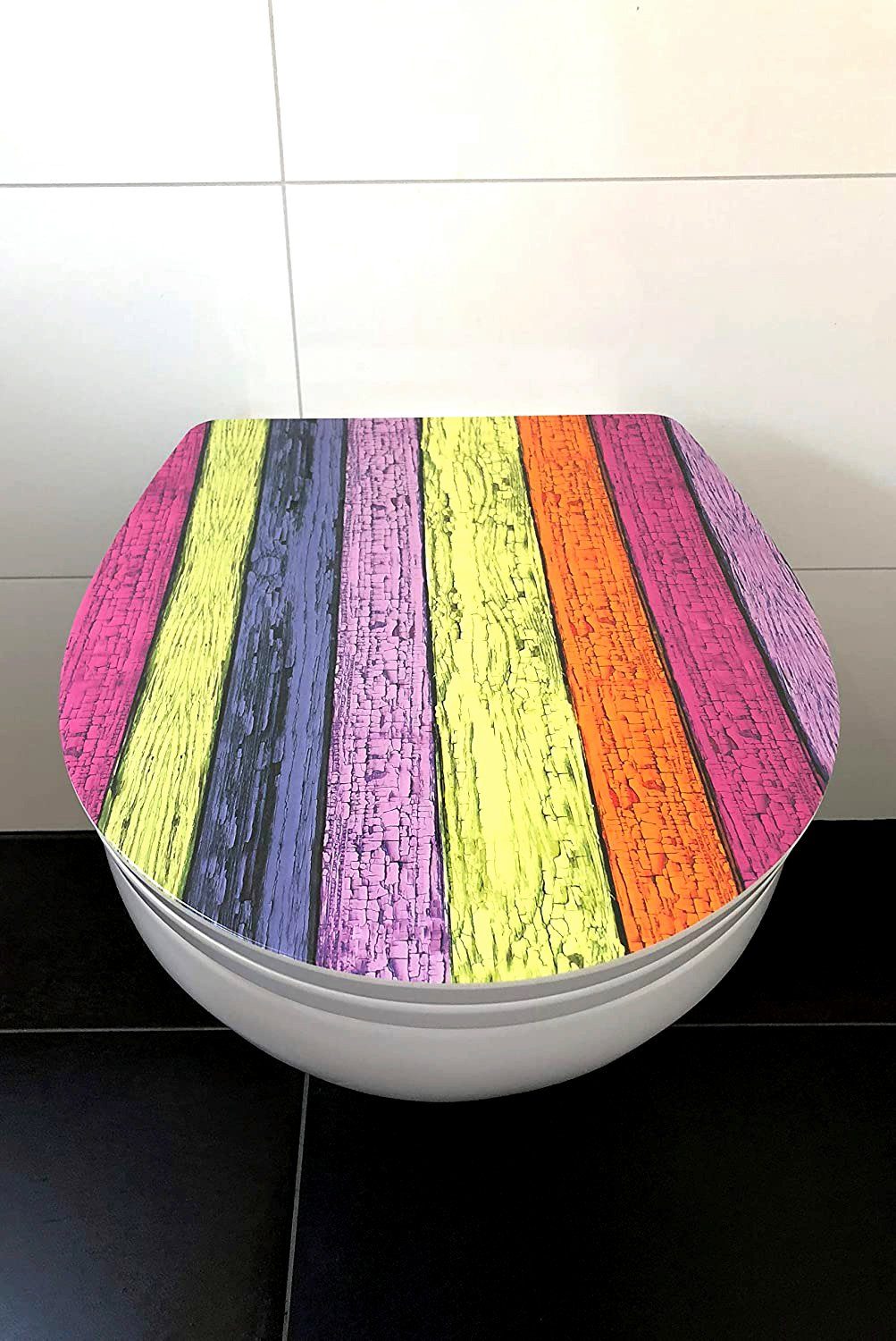 ADOB Toiletzitting Colours Soft-closemechanisme, voor het schoonmaken met één druk op de knop afneembaar