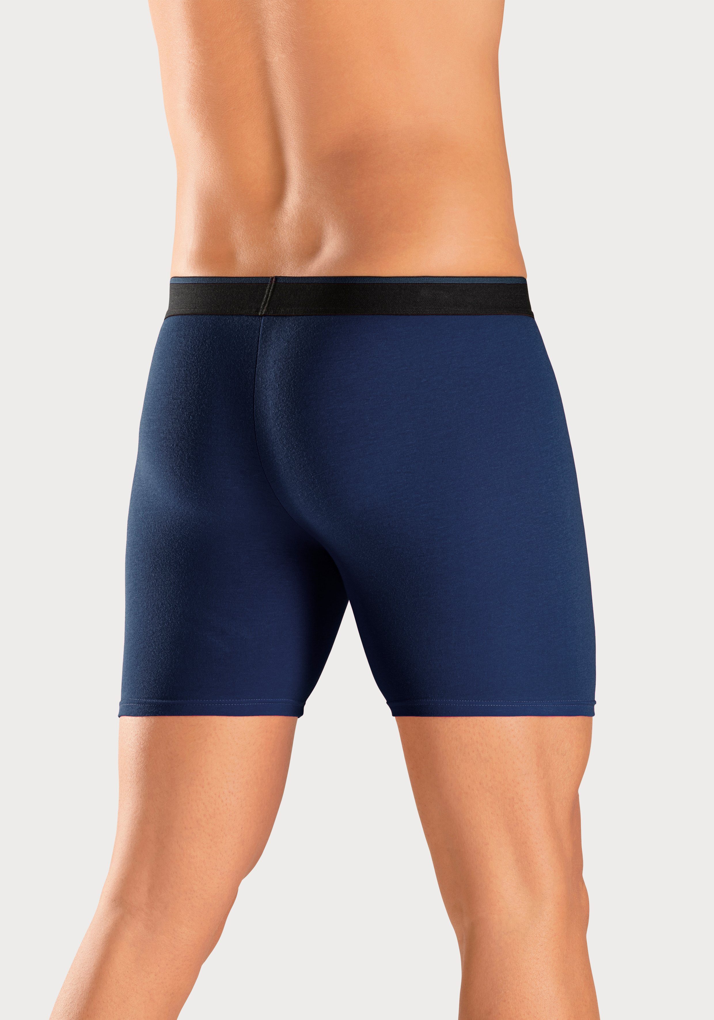 AUTHENTIC LE JOGGER Lange boxershort met twee kleuren geweven band en langere pijpen (set, 5 stuks)
