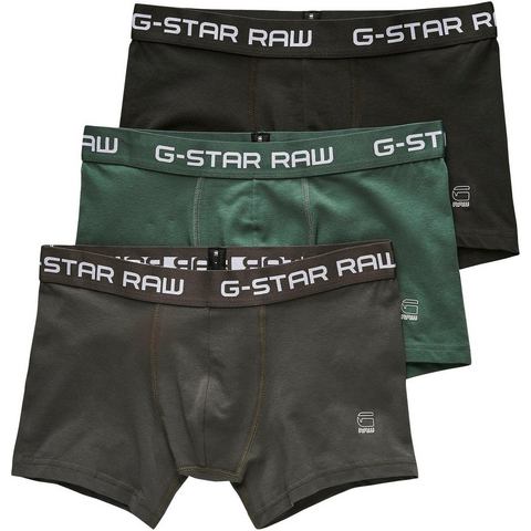 G-Star-boxershorts Classic Trunk 3 Pack in groen