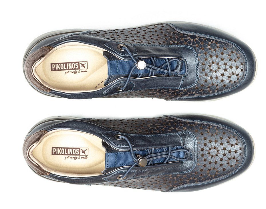 PIKOLINOS Sneakers met sleehak CANTABRIA met stijlvol opengewerkt patroon, vrijetijdsschoen, lage schoen, veterschoen