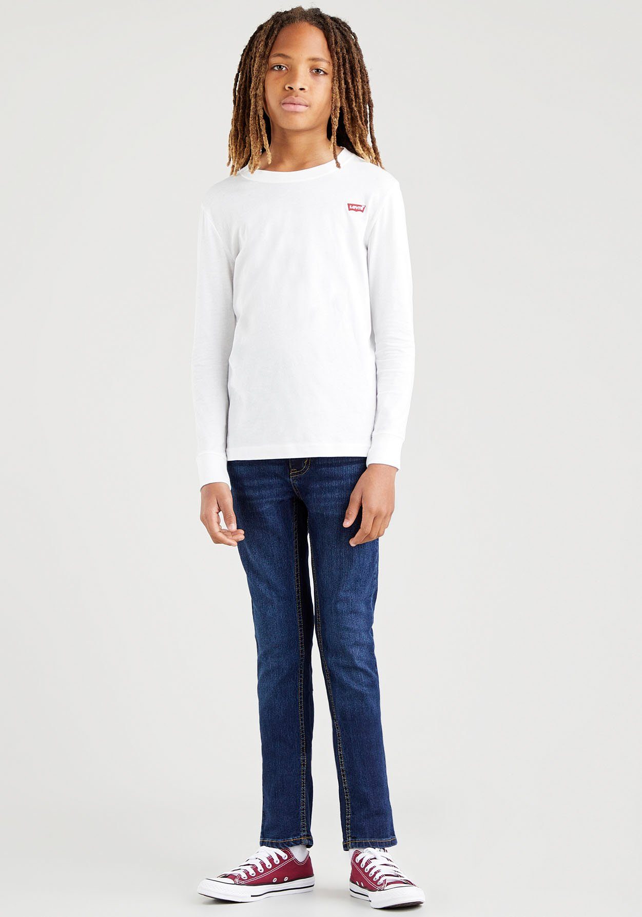 Levi's Kidswear Shirt met lange mouwen LVB LS GRAPHIC TEE SHIRT