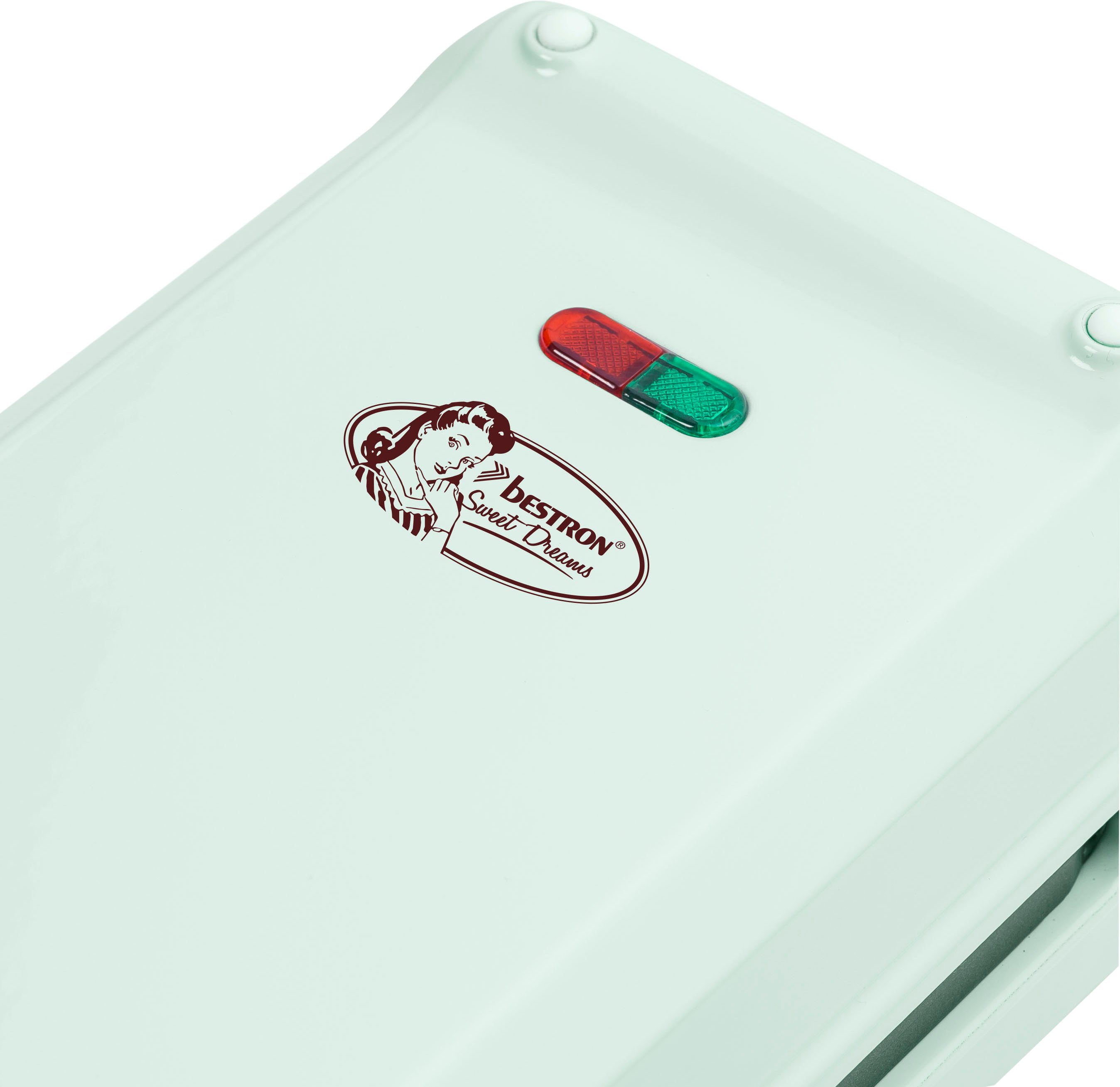 bestron Churro-maker ACHM200M Sweet Dreams Wafelijzer voor maximaal 4 Churros, retrodesign, mint
