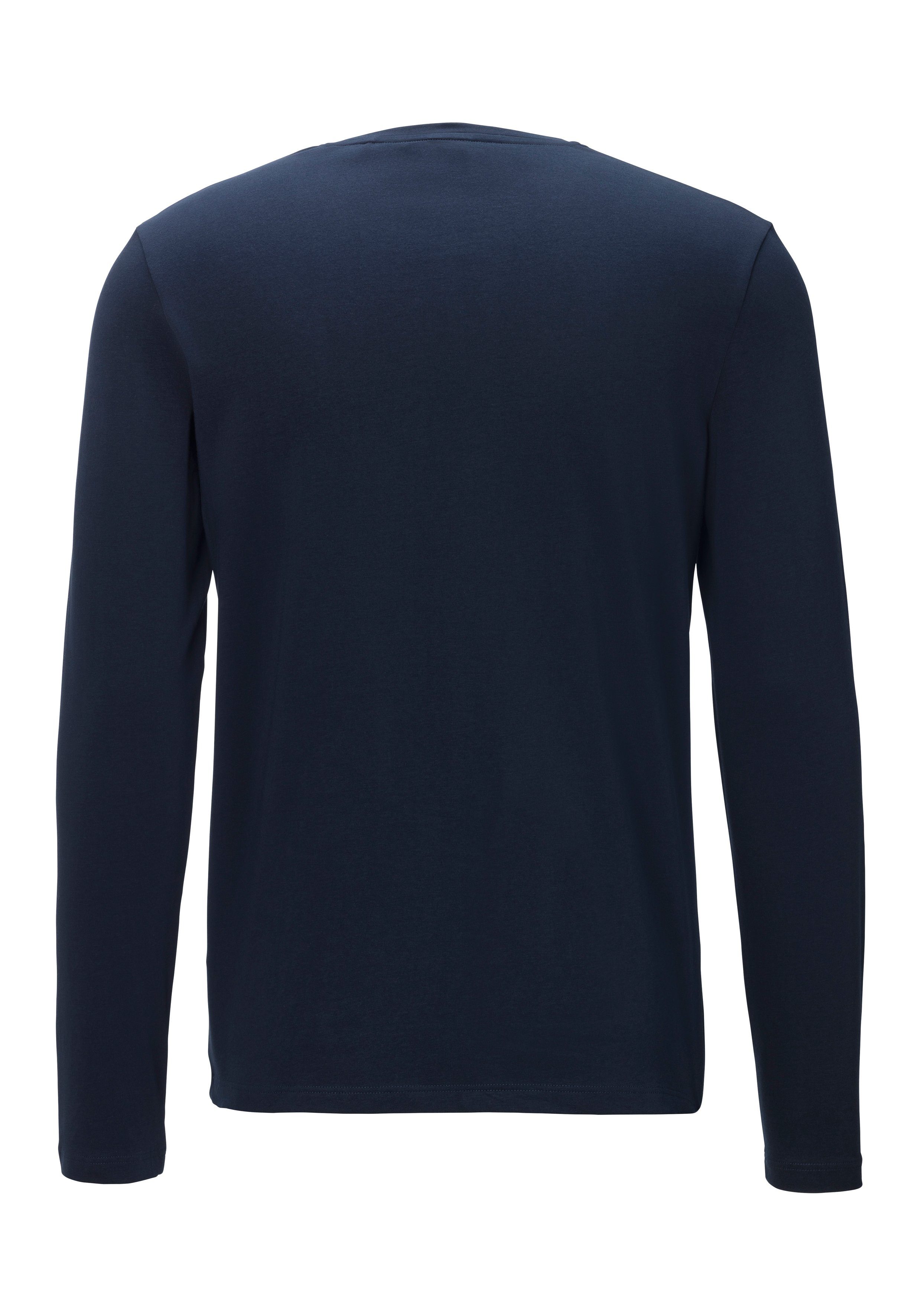 BOSS Shirt met lange mouwen Mix&Match LS-Shirt R met -borduursel op de borst