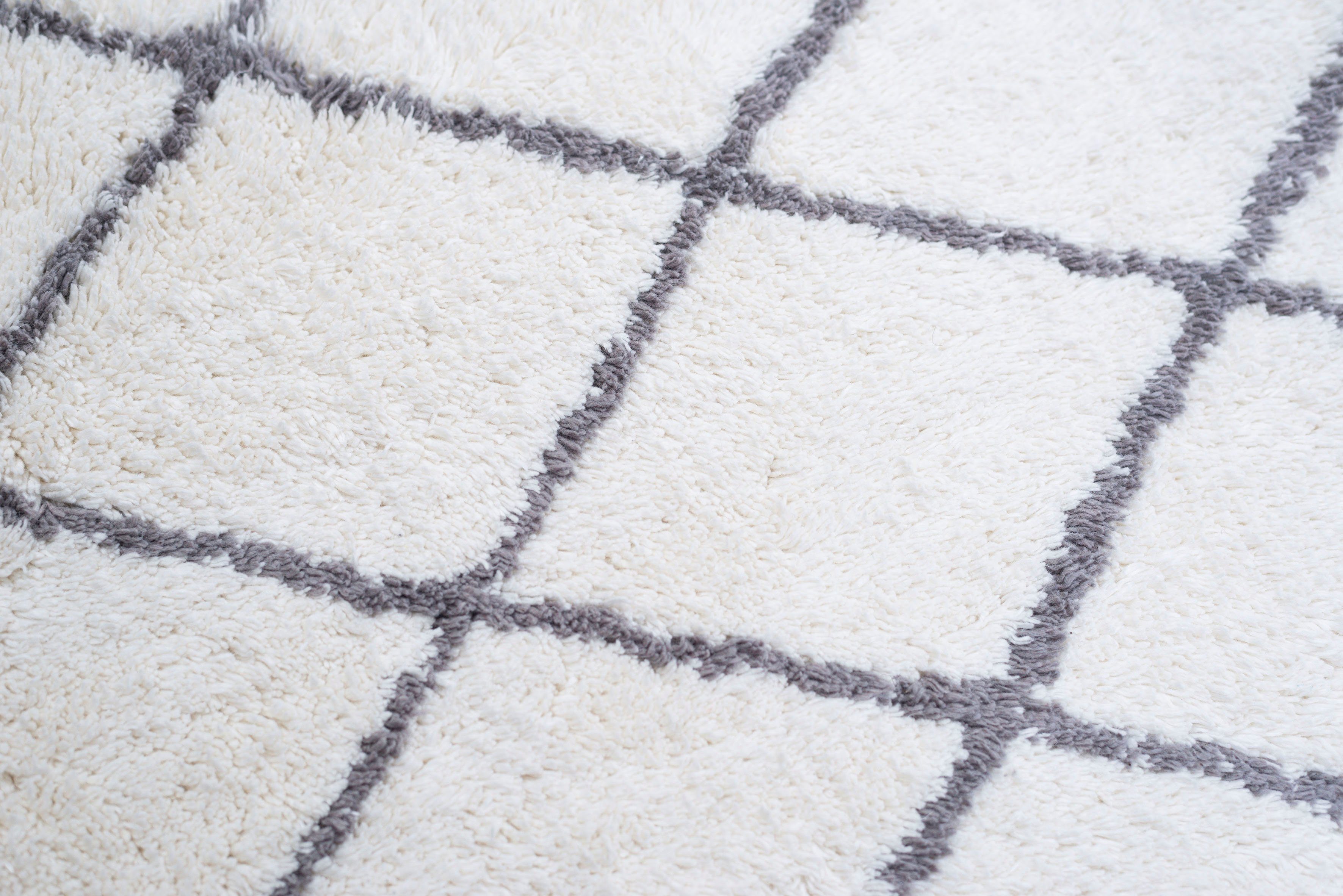 TOM TAILOR HOME Badmat Ethno Bath Badmat, Berber-look, ruitpatroon, met franjes, 100% katoen (1 stuk)