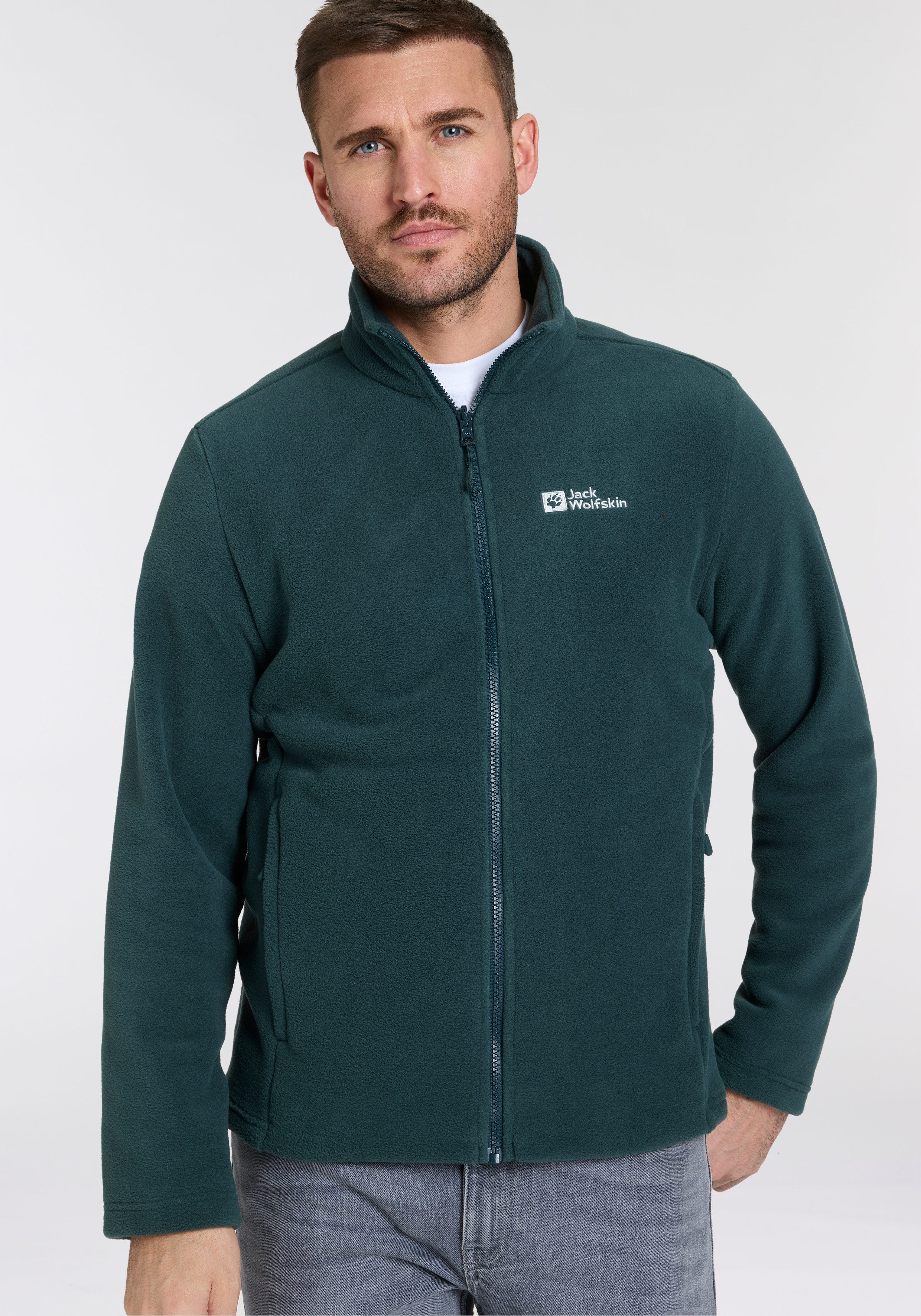 Jack Wolfskin Fleecejack WINTERSTEIN FZ M uit polartec 200 gedeeltelijk gerecycled