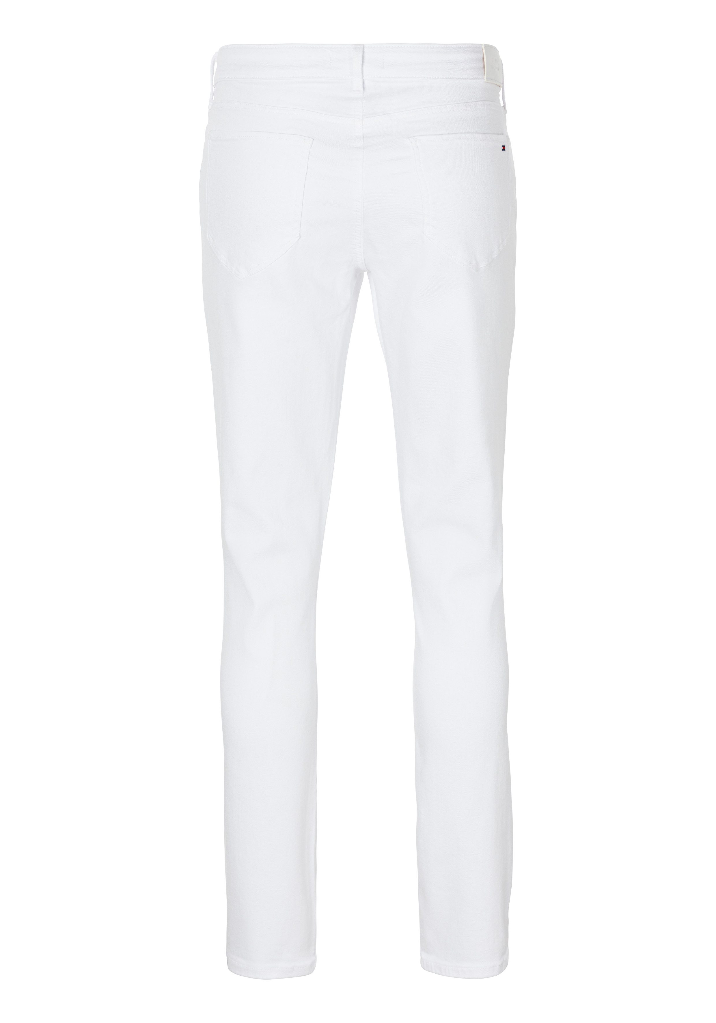 Tommy Hilfiger Curve Skinny fit jeans CRV HARLEM U SKINNY HW CLR in grote maten, tommy jeans logo-badge, stoned wash look