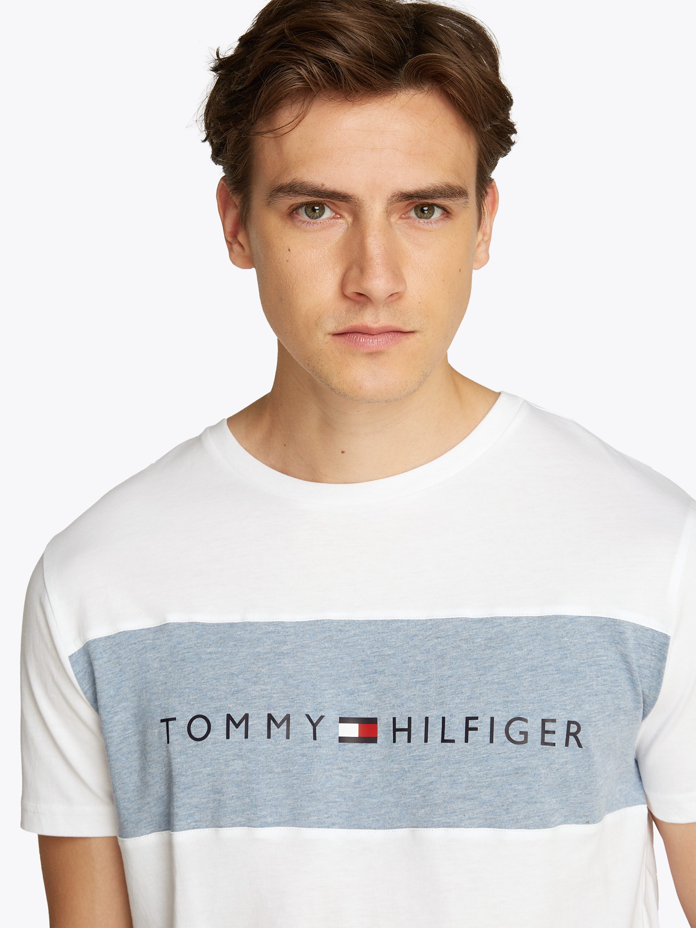 Tommy Hilfiger Underwear T-shirt SS T-SHIRT BLOCK LOGO met kleuraccent, met logo-opdruk