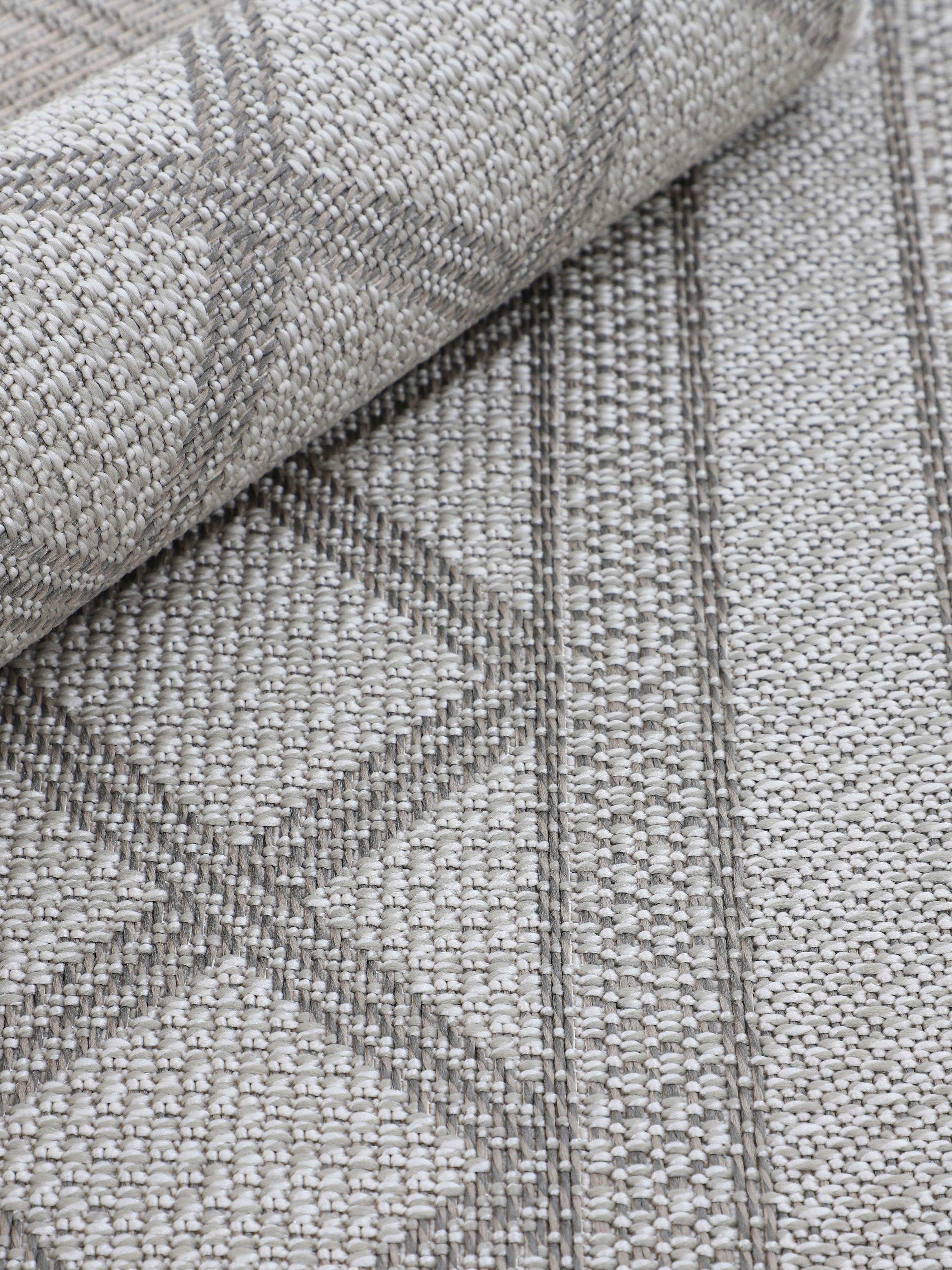 carpetfine Vloerkleed Boho 104 robust vlakweefsel, sisal look, uv-bestendig, buitenruimte