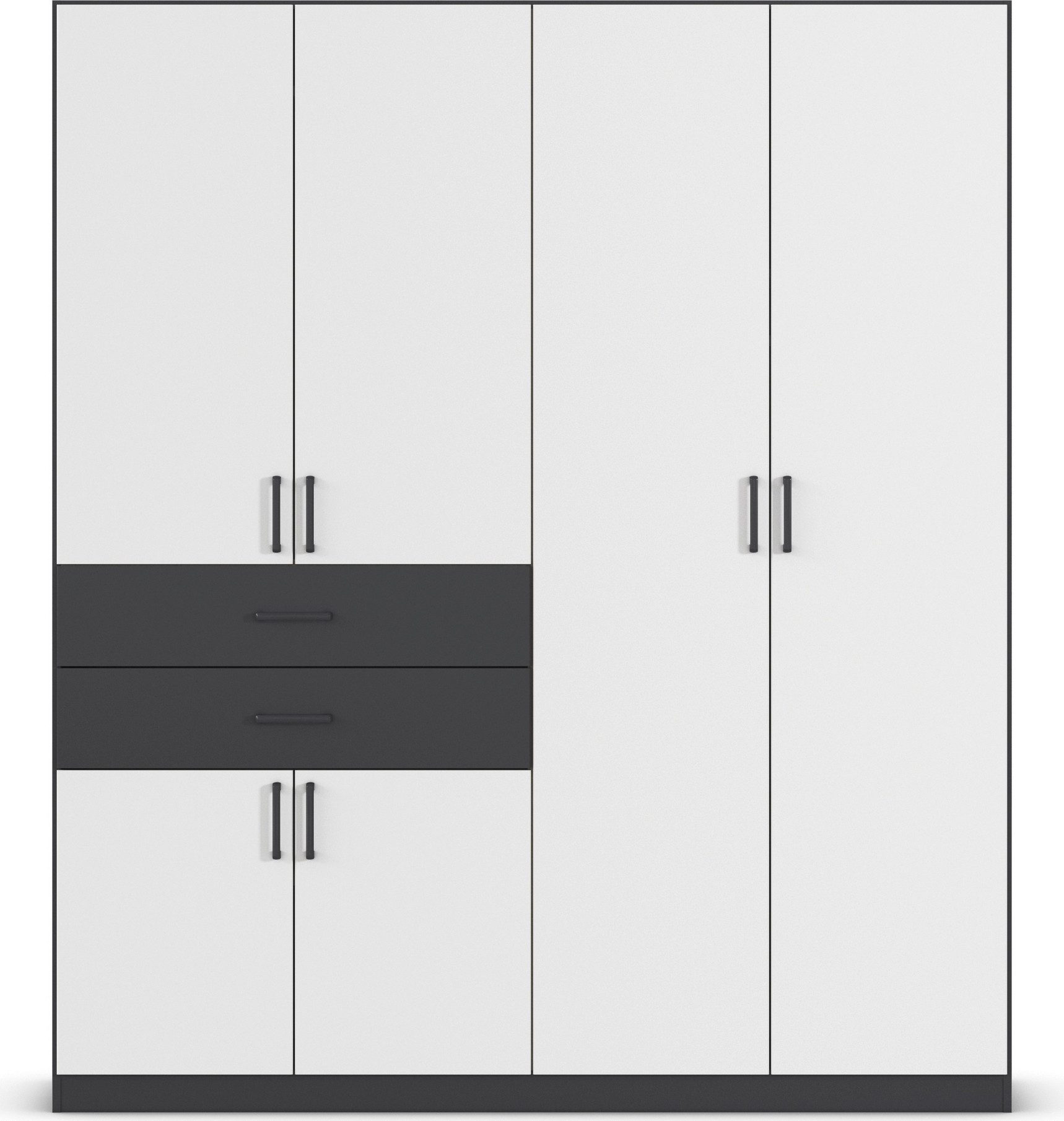 rauch Draaideurkast Kledingkast kast garderobe MAIKA met decor-front 2 lades, in verschillende breedtes, hoogtes, kleuren, made in germany