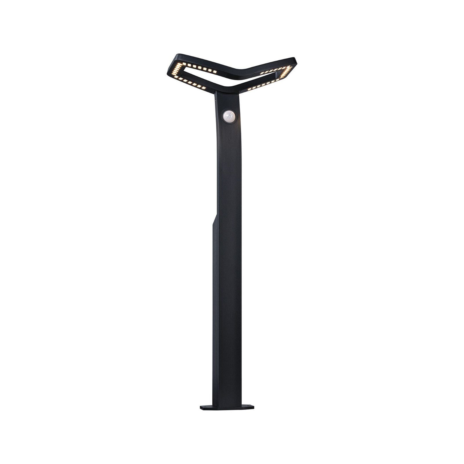 Paulmann Led-tuinverlichting Alara IP44 vierkant 665mm 3000K 10W 450lm 230V antraciet metaal (1 stuk)