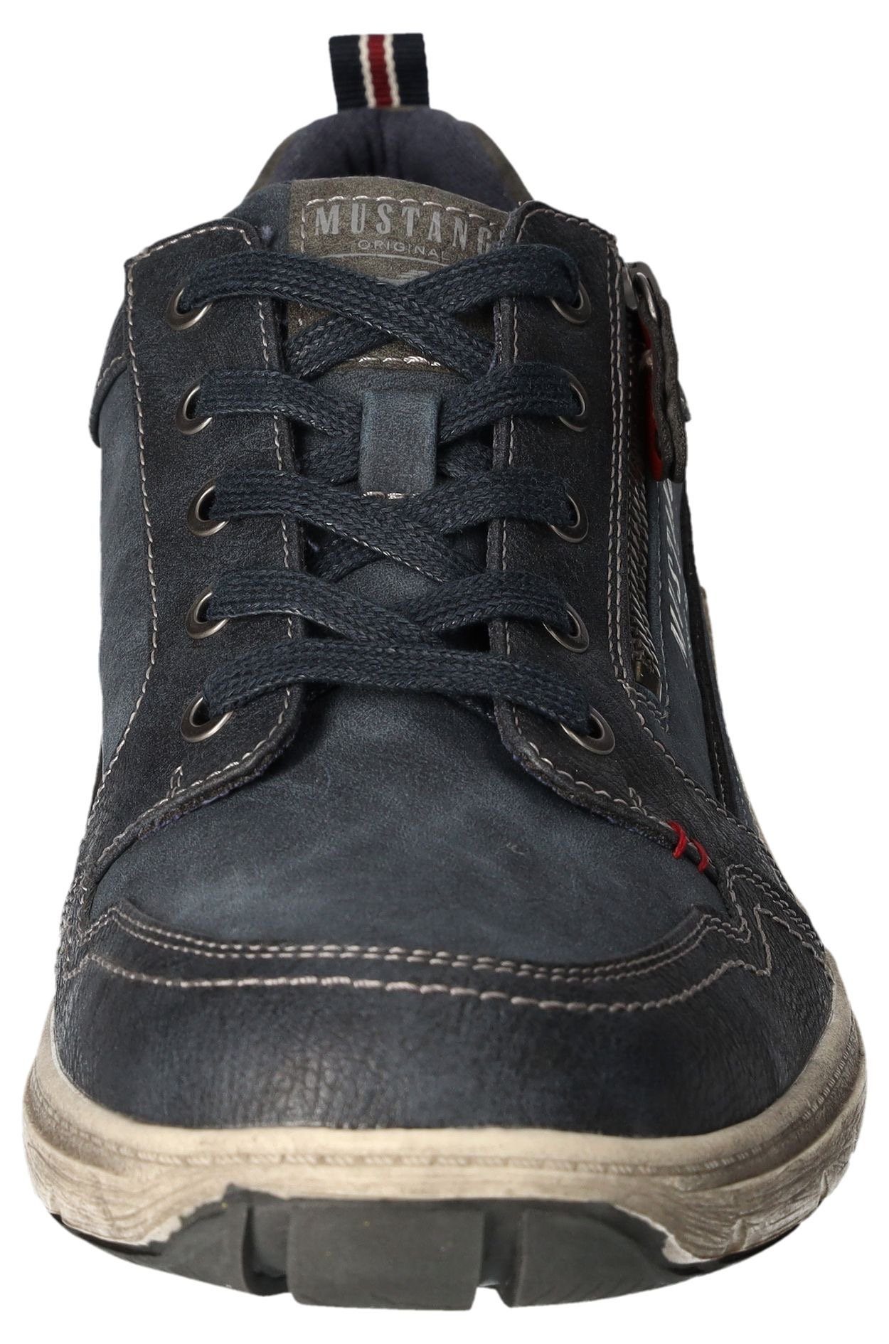 Mustang Shoes Sneakers , vrijetijdsschoen, lage schoen, veterschoen met zijrits