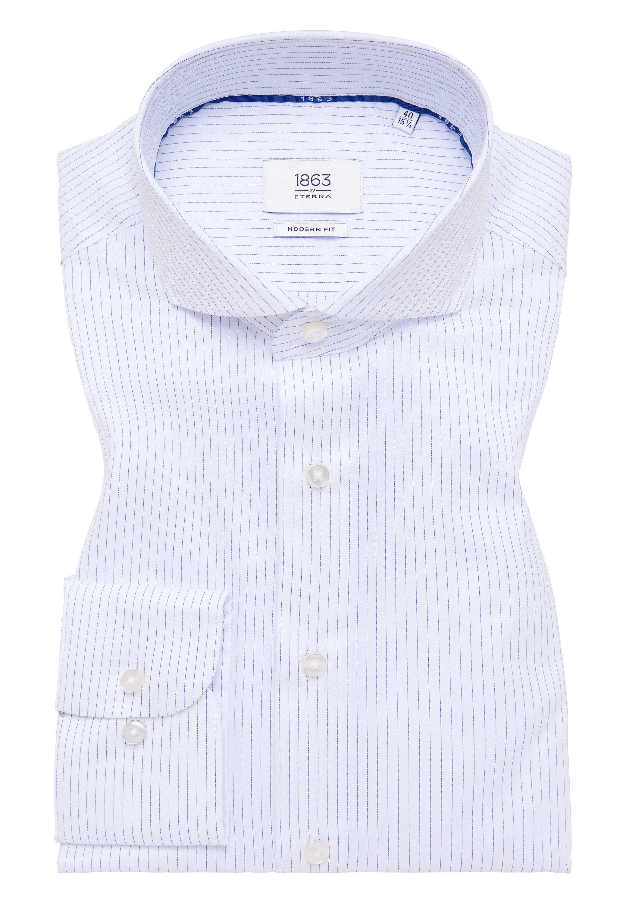 Eterna Overhemd met lange mouwen MODERN FIT NON IRON (strijkvrij)