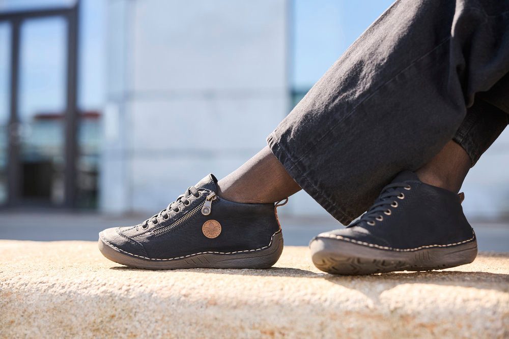 Rieker Veterschoenen sneakers, veterschoenen, outdoorschoenen met ritssluiting