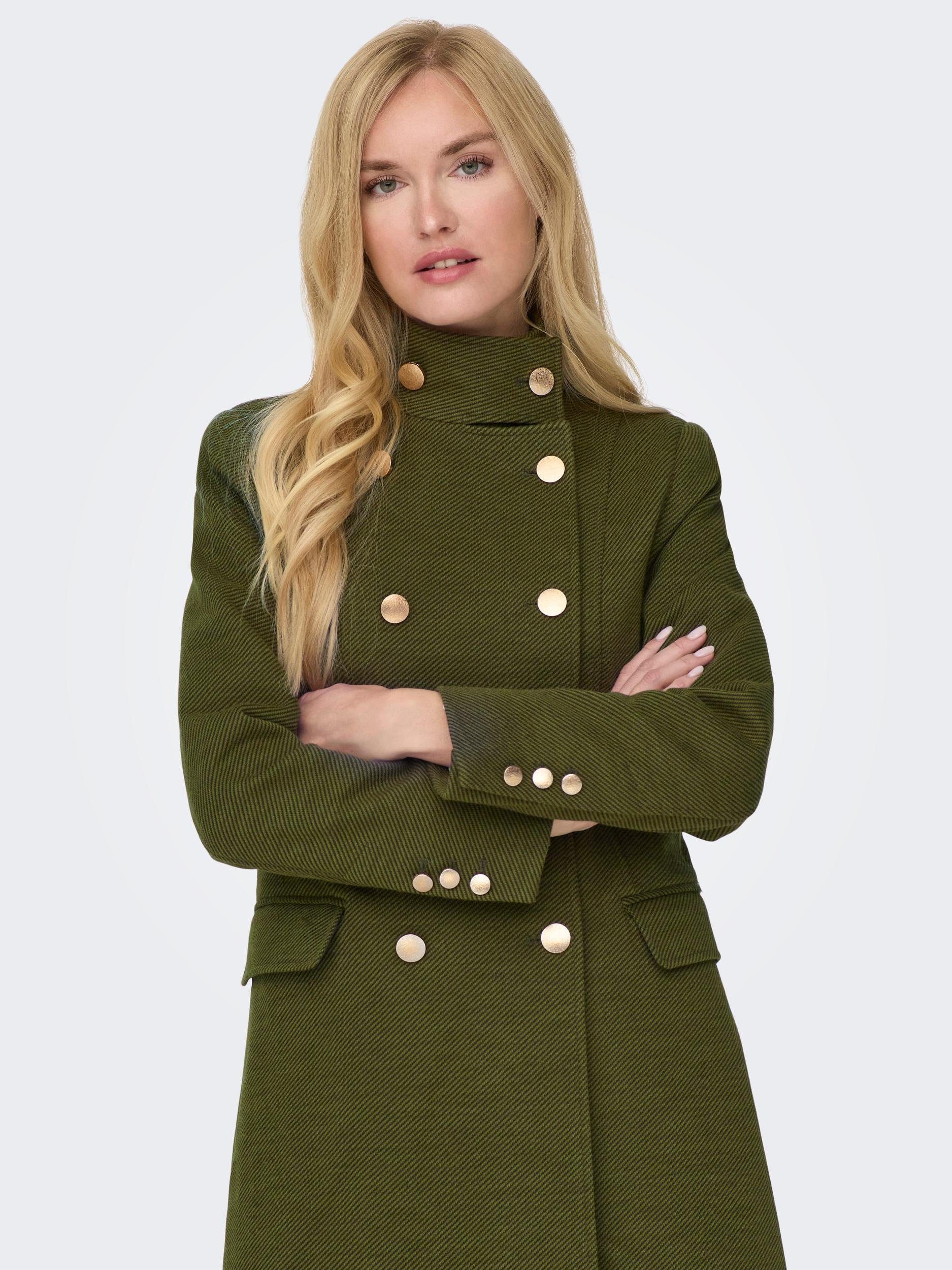 Only Korte jas ONLMOLLY FITTED COAT CC OTW