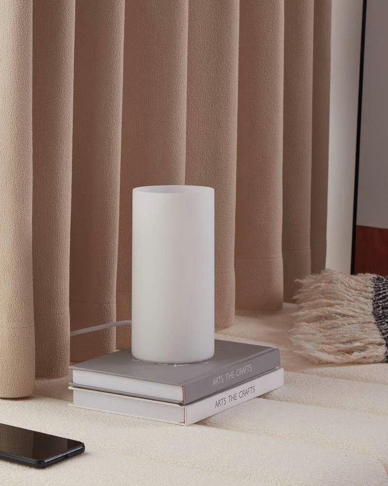 EGLO Tafellamp GEO tafellamp, opaal-matte glas, schakelaar aan de kabel, minimalistisch