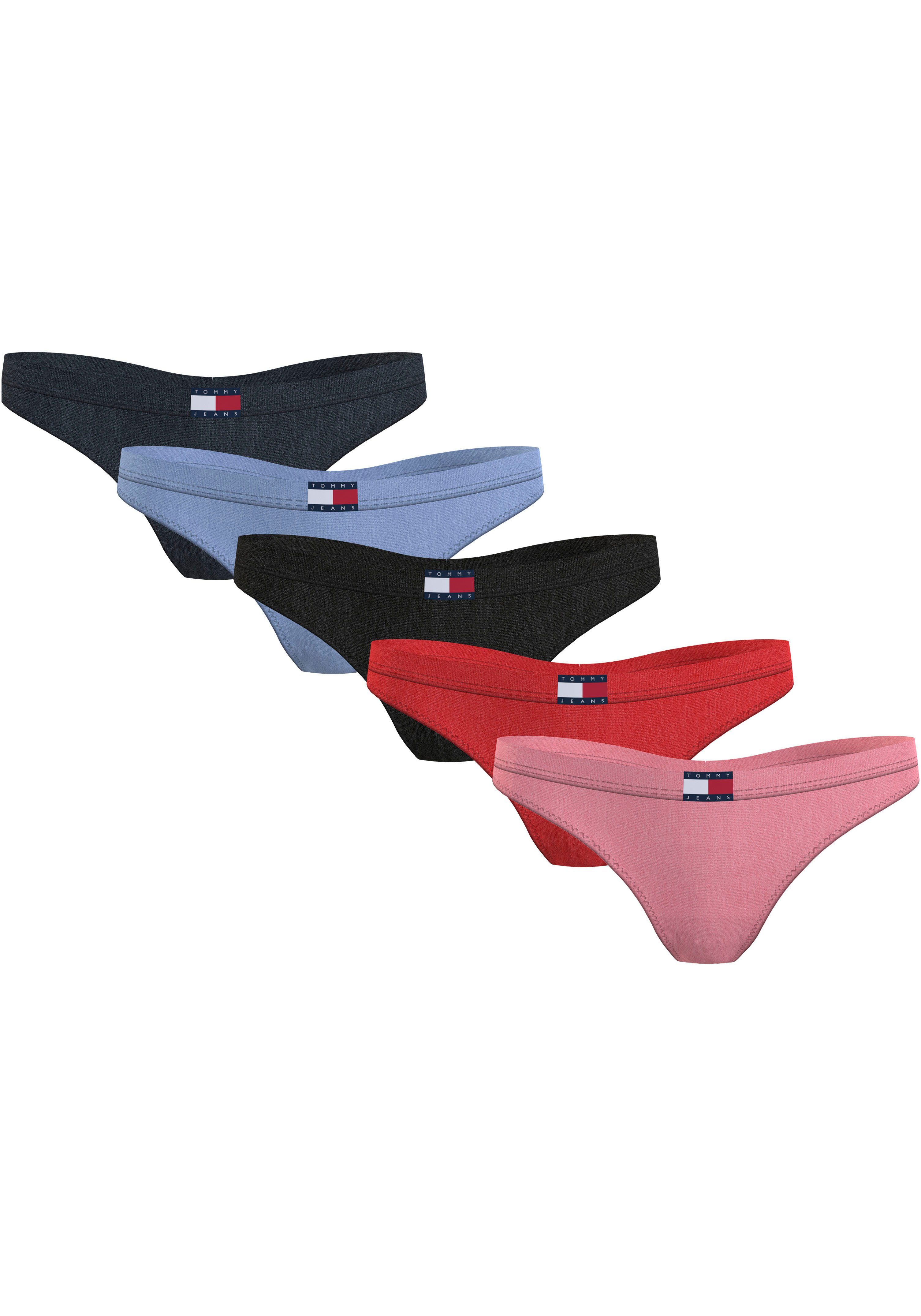 Tommy Hilfiger Underwear Slip 5P CLASSIC THONG met tommy jeans-logobadge (set 5er)