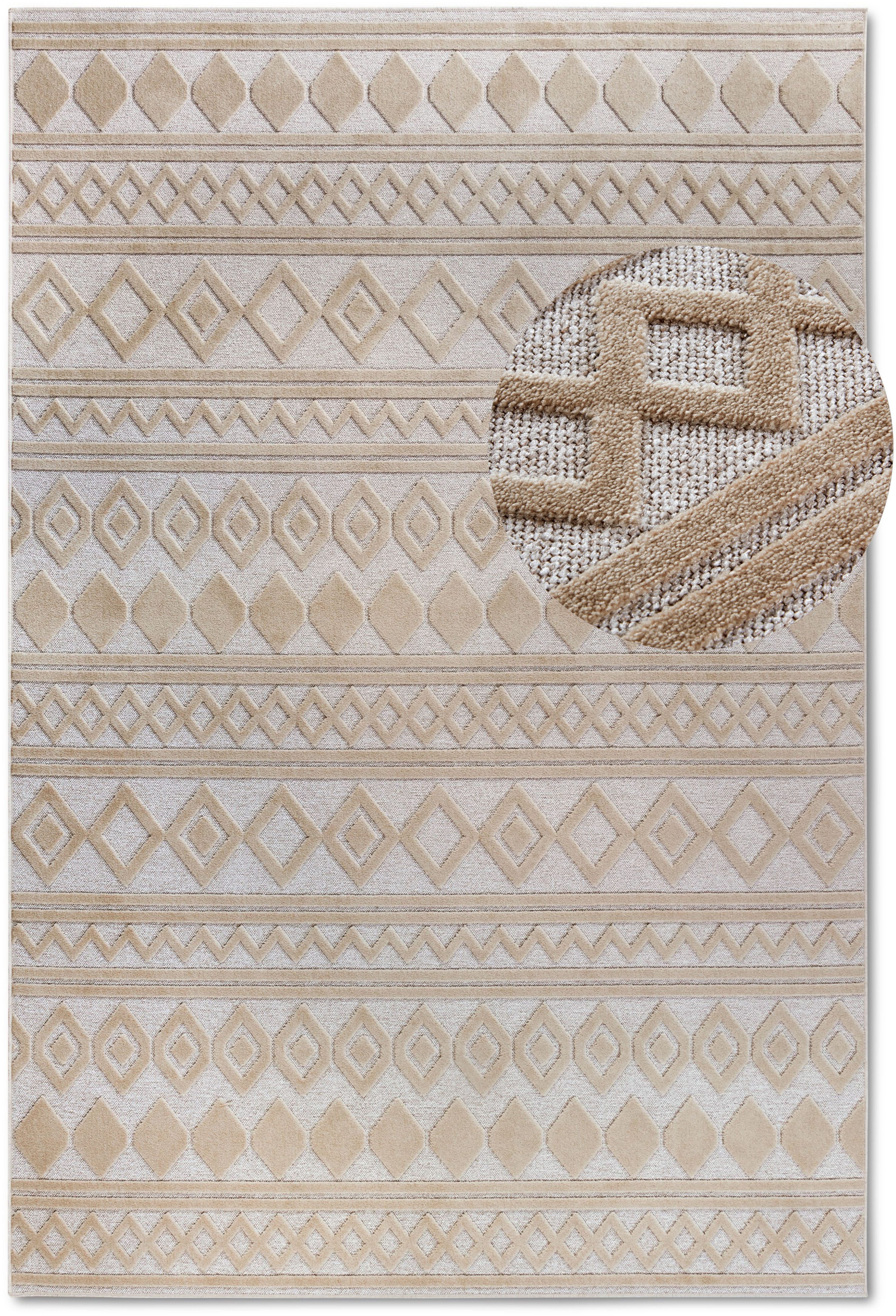 Villeroy & Boch Vloerkleed Catherine Duurzaam, woonkamer, slaapkamer, modern, hoog-laag effect, gang