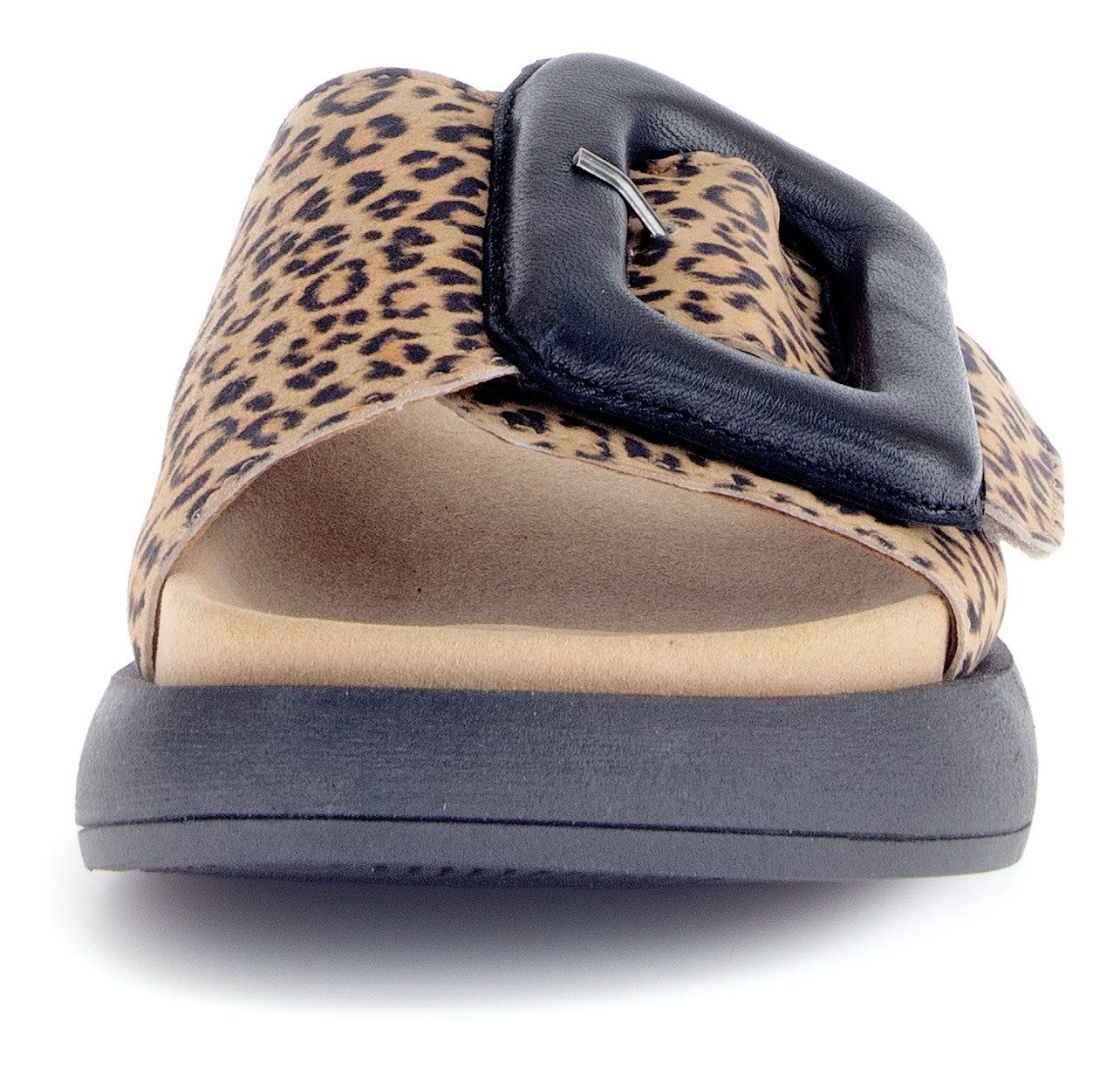 Gabor Slippers , plateau, zomerschoen, slippers met grote decoratieve gesp