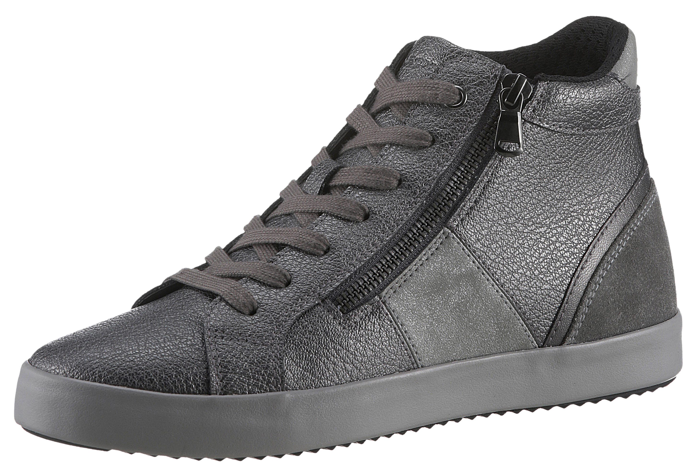 Geox Sneakers D BLOMIEE D Vrijetijdsschoen, laarzen, hightop in metallic look