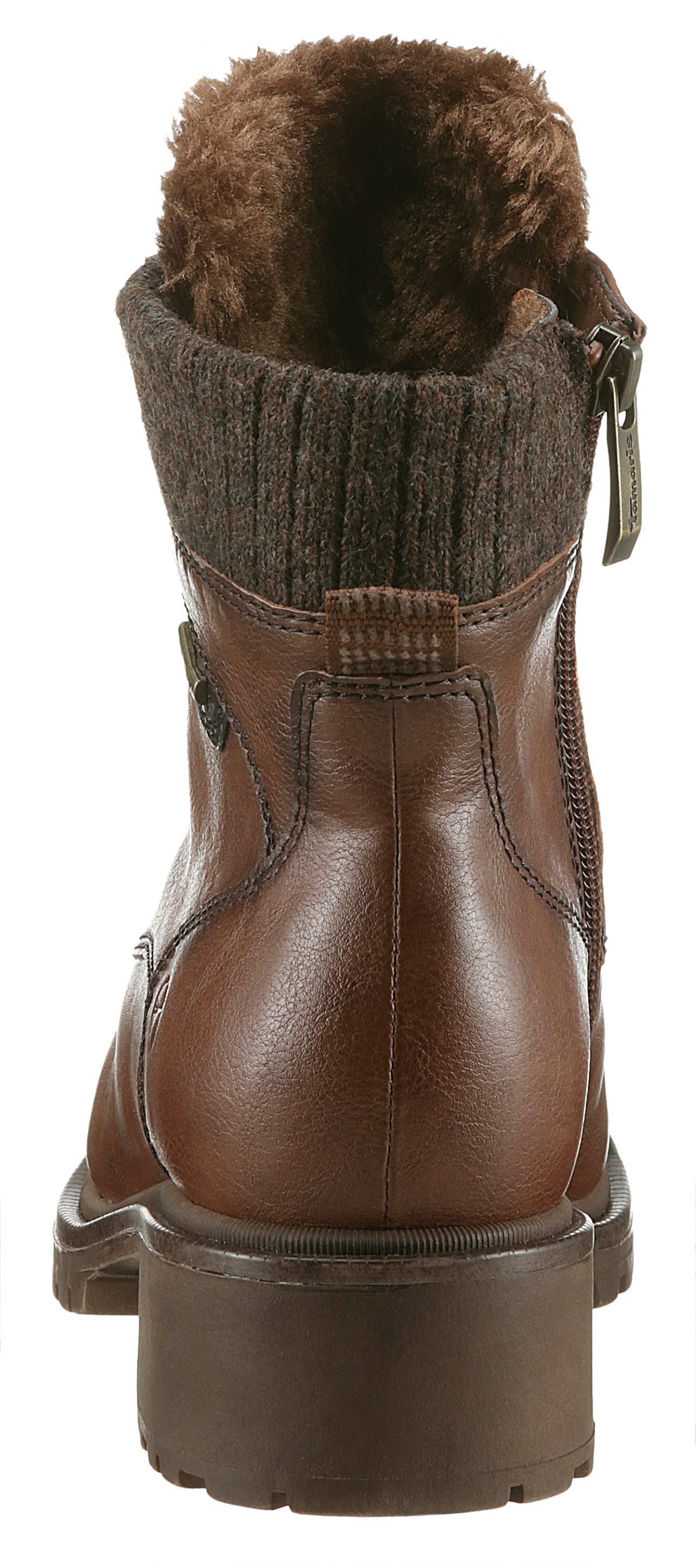 Tamaris Winterlaarzen blokhak, veterschoenen, winter enkellaars met duo tex-uitrusting