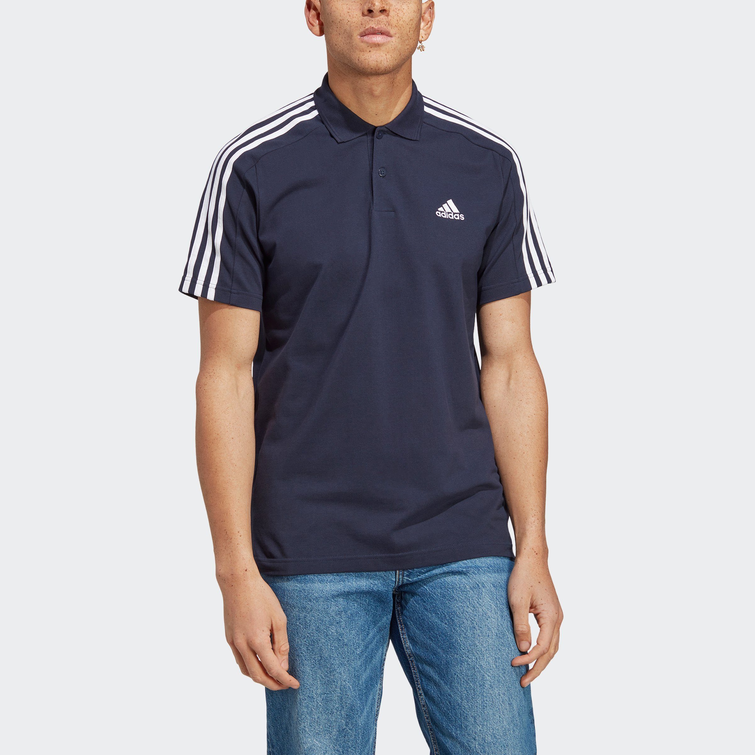 adidas Sportswear Poloshirt M 3S PQ PS heren poloshirts maat S blauw