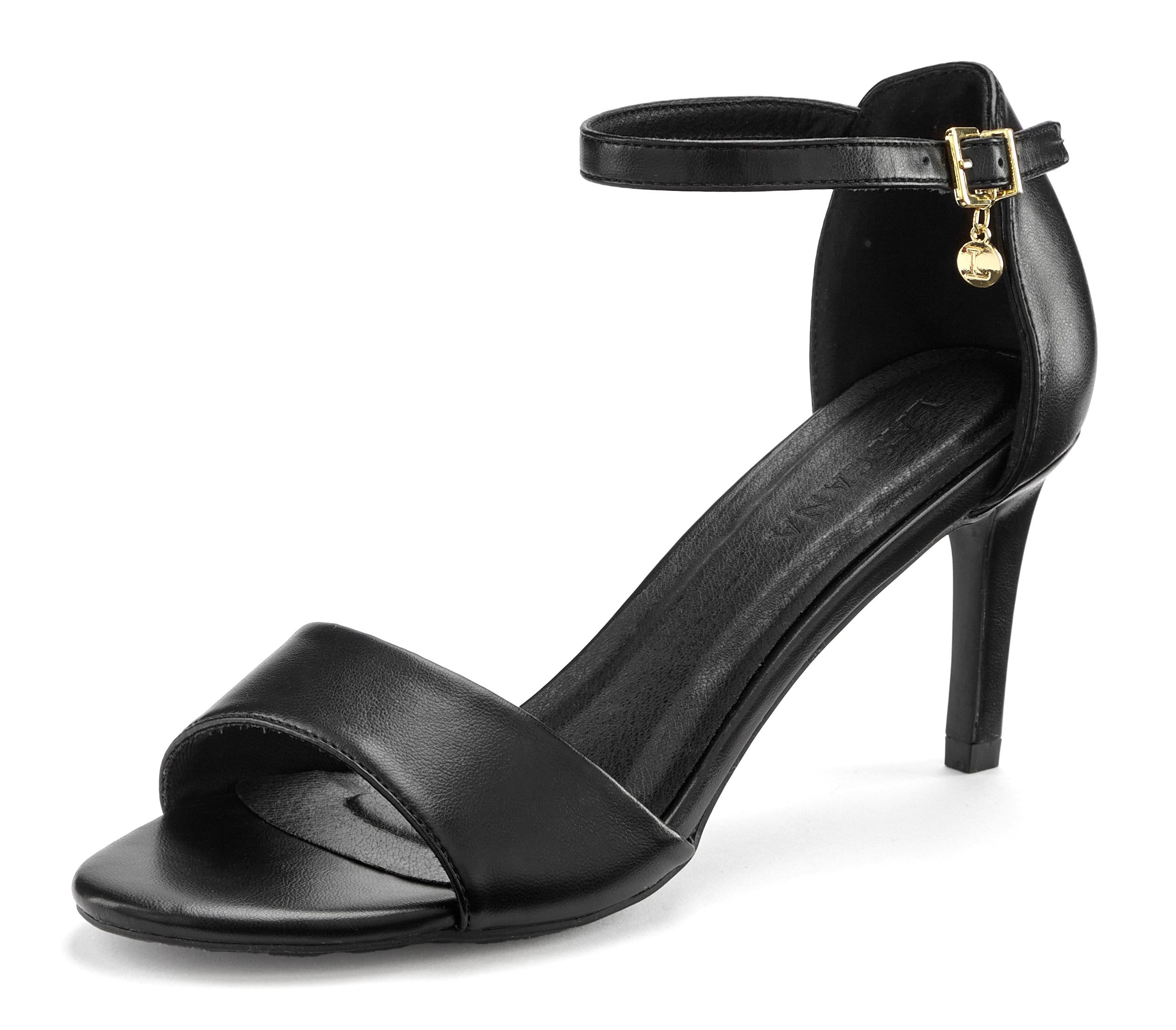 Lascana Highheel sandaaltjes Zomerschoen sandaal, riemzandalen VEGAN