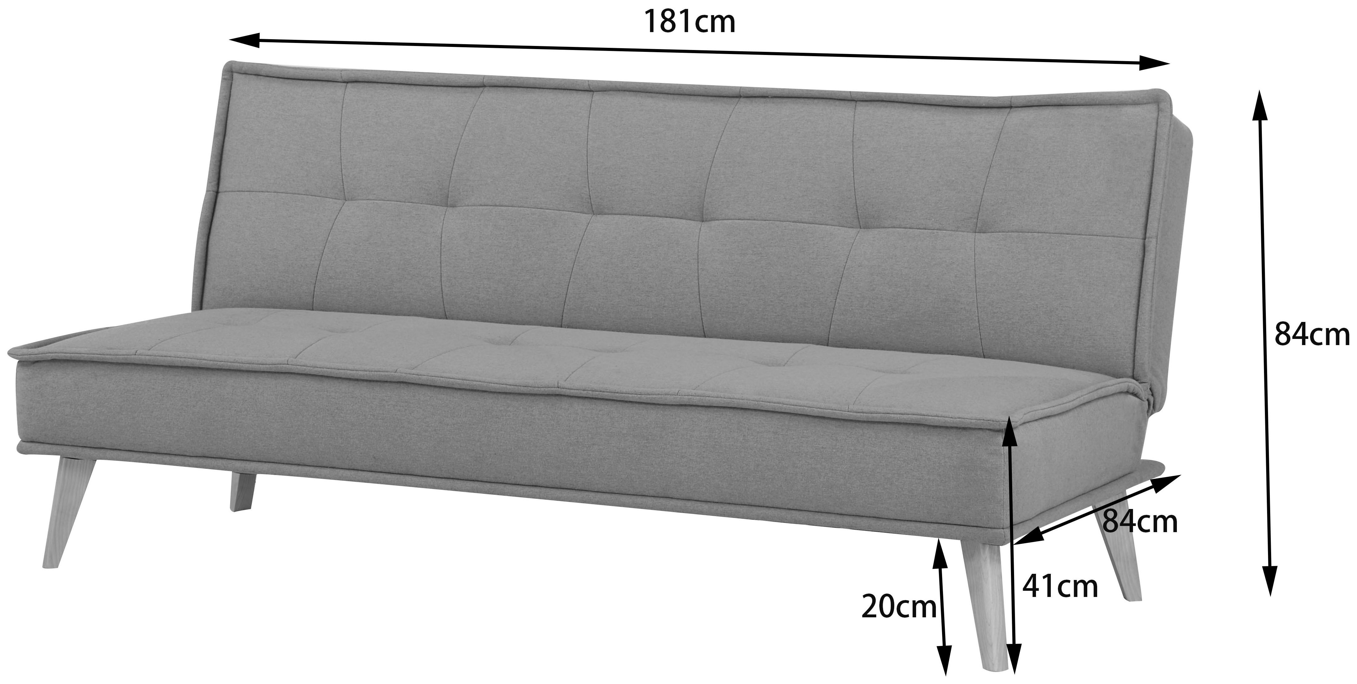 INOSIGN Slaapbank MENDOTA, 181 cm, 3-zits met slaapfunctie,