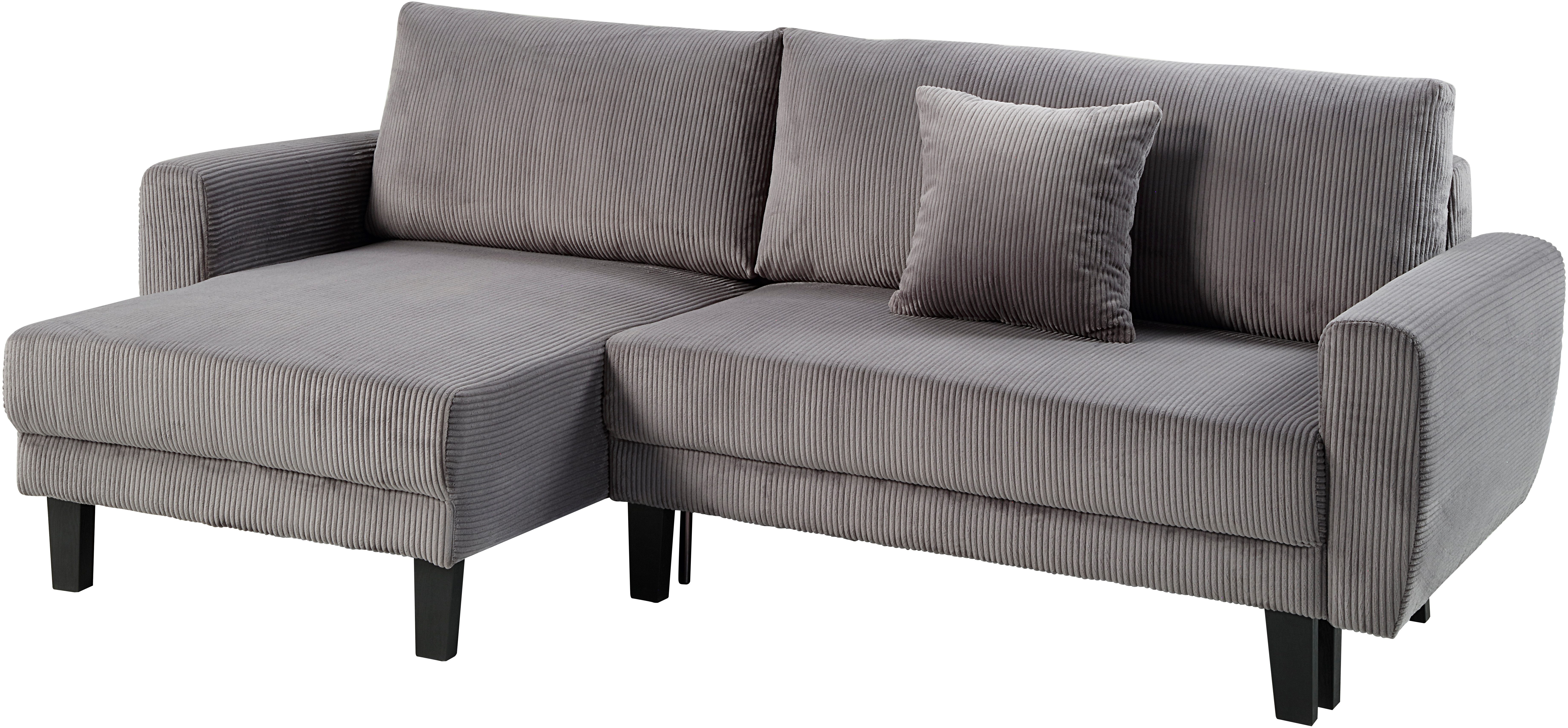 ATLANTIC home collection Hoekbank Leonid L-vorm met slaapfunctie en bedkist