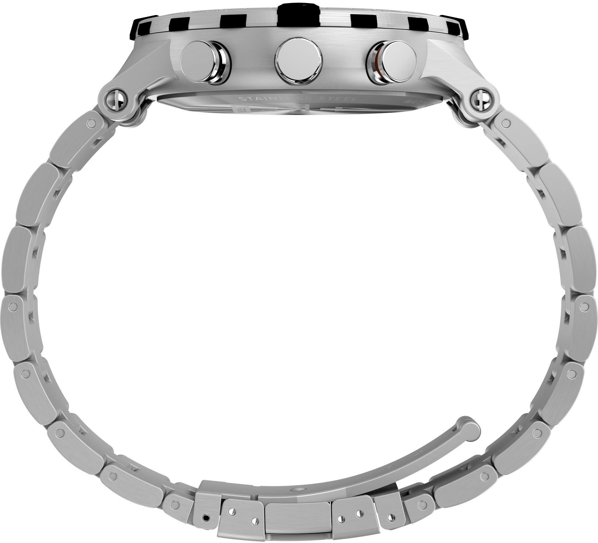 Timex Kwartshorloge TIDE/TEMP/COMPASS Armbandhorloge, herenhorloge, roestvrij staal armband, datum, tot 10 bar waterdicht