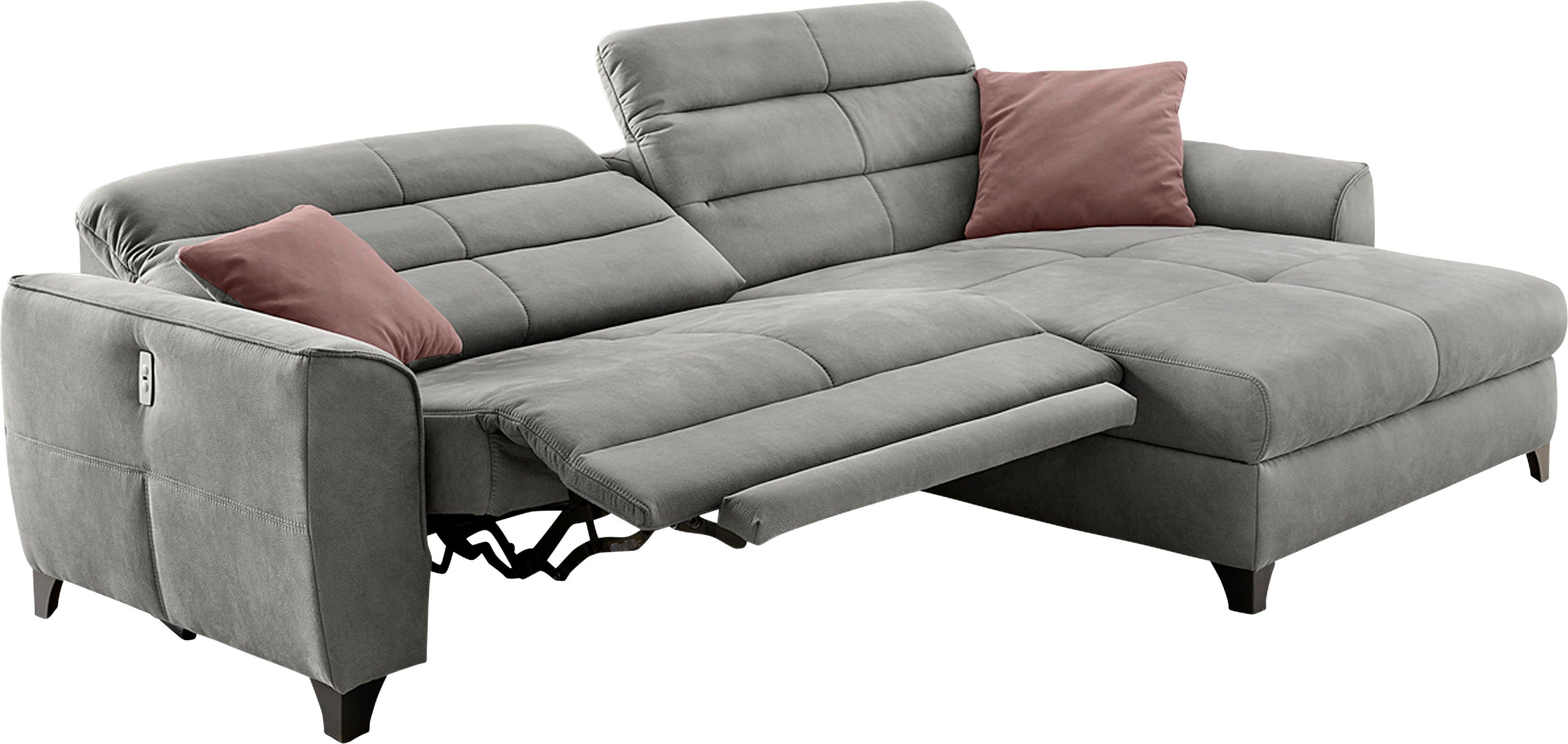 Jockenhöfer Gruppe Hoekbank Double One L-vorm met 2 x 120 cm brede, elektrisch verstelbare relaxfuncties