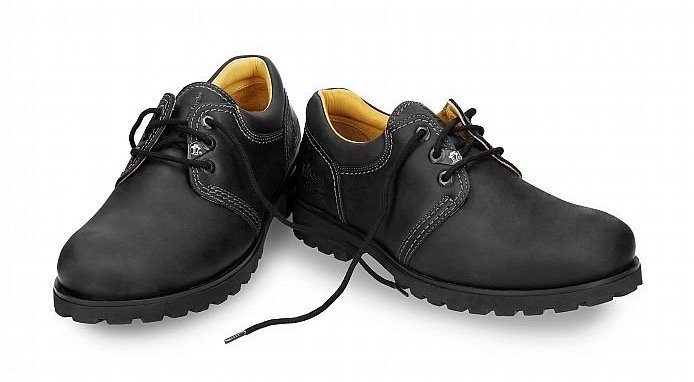 Panama Jack Veterschoenen Panama 02 met leren binnenafwerking, vrijetijdsschoen, lage schoen, veterschoen heren veterschoenen maat 45 EU zwart