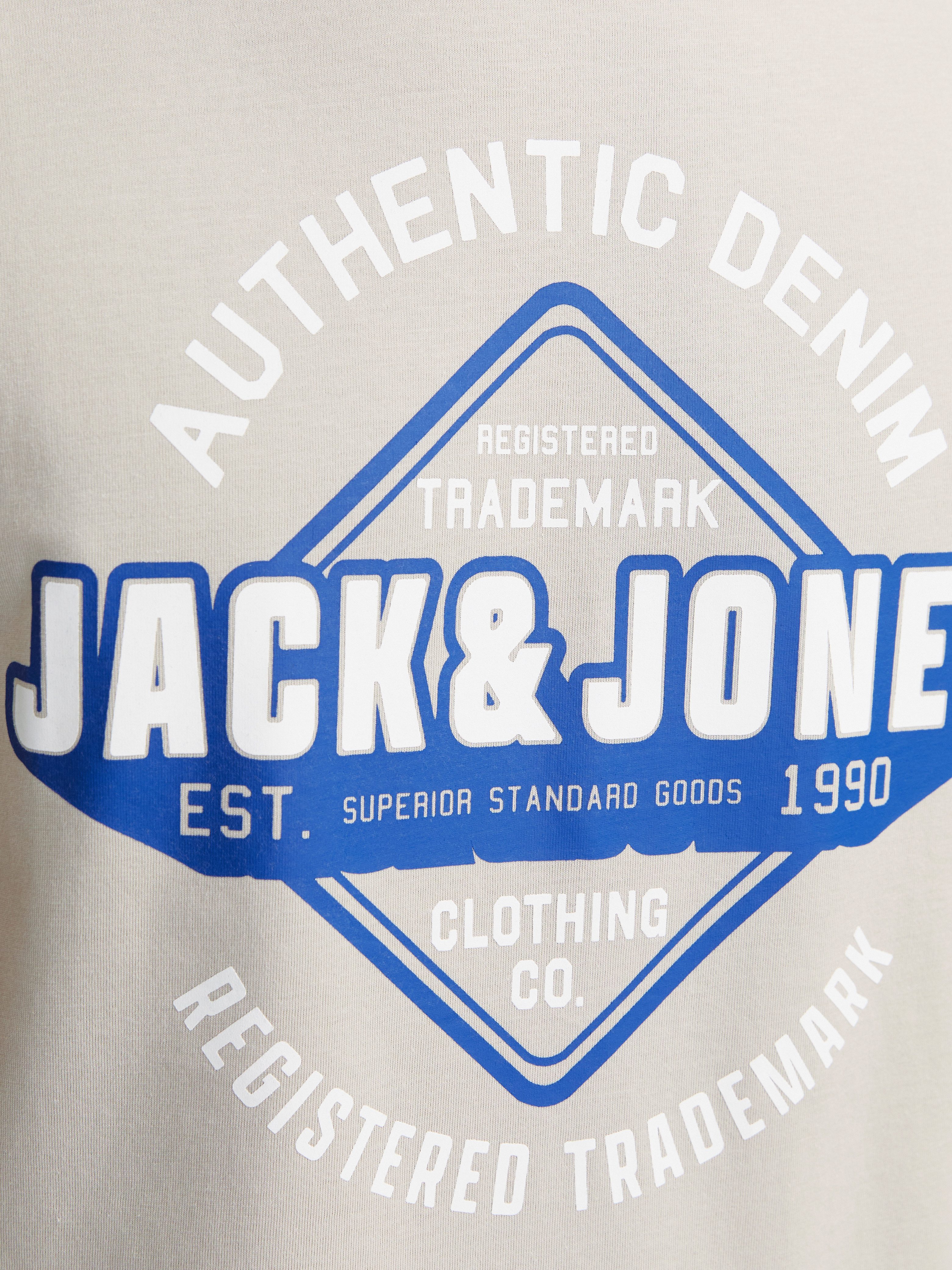 Jack & Jones Shirt met ronde hals JJELOGO TEE SS O-NECK 2 COL SS25 SN
