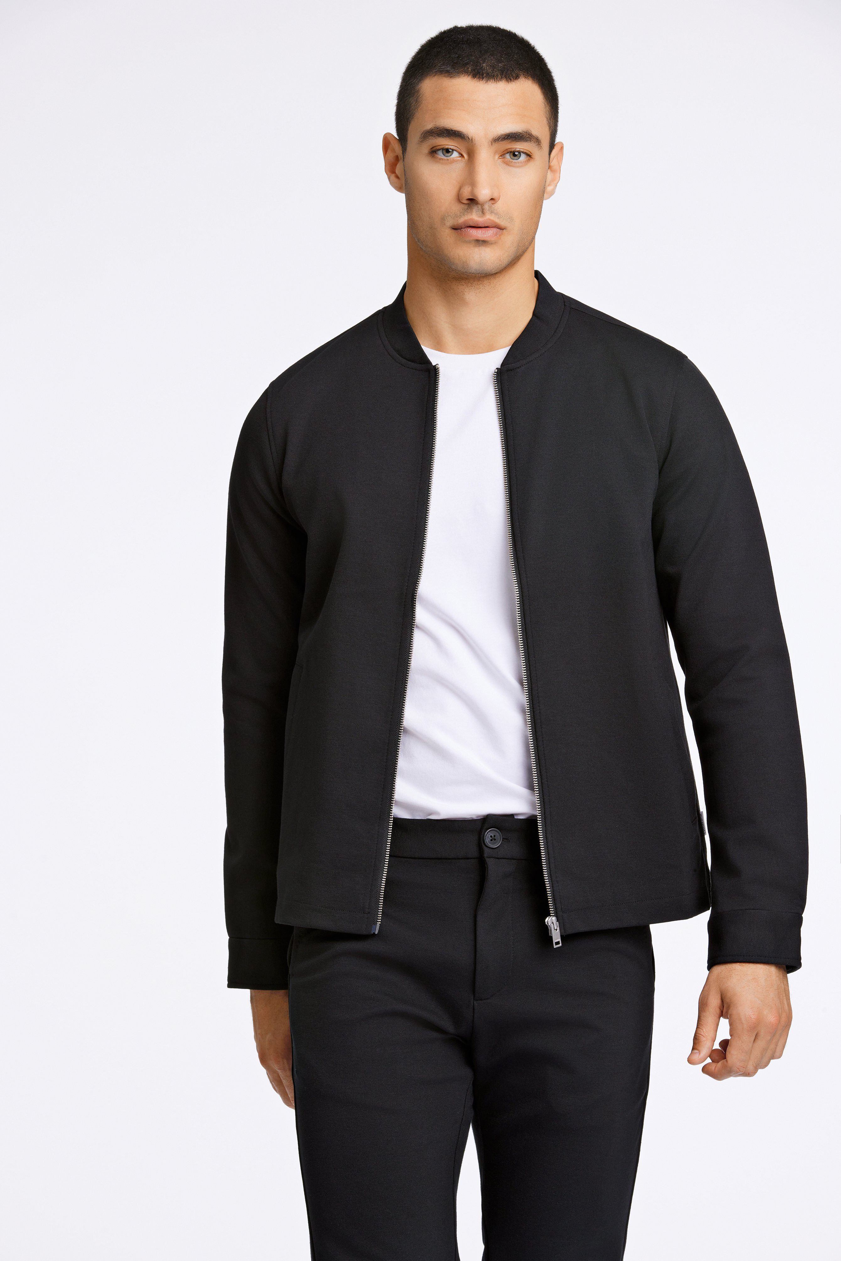 LINDBERGH Functioneel shirt Overshirt met stretch heren casual overhemden maat XXL zwart