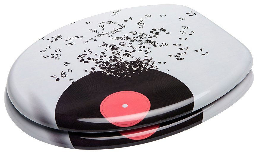 Sanilo Toiletzitting Play Music met soft-closemechanisme