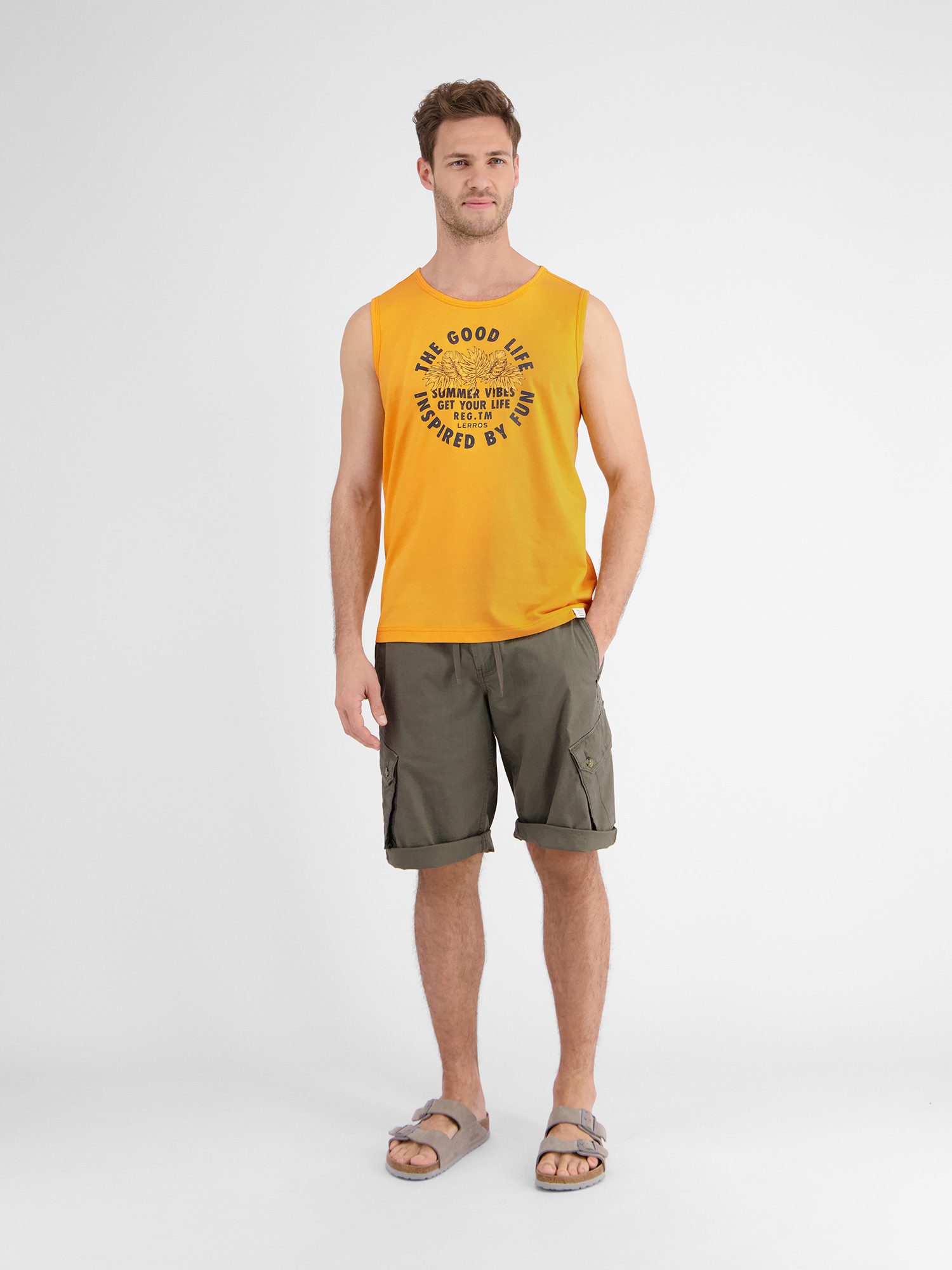 Lerros Muscle-shirt LERROS tanktop voor heren, met borstprint