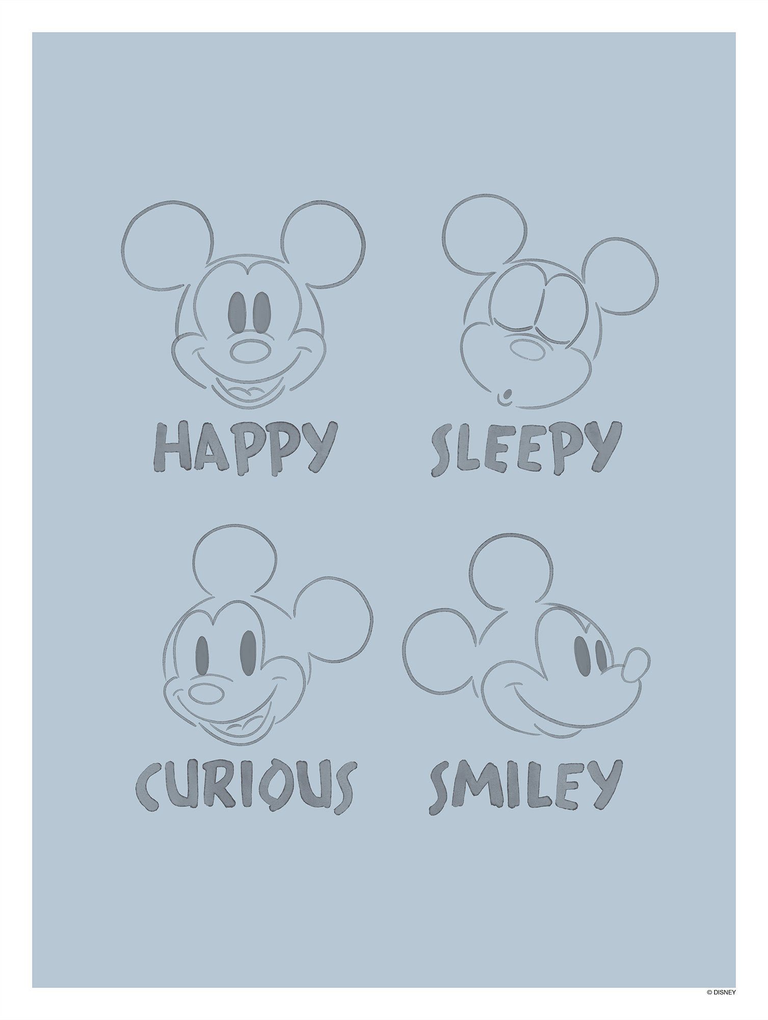 Komar Poster Mickey Blue Emotions
