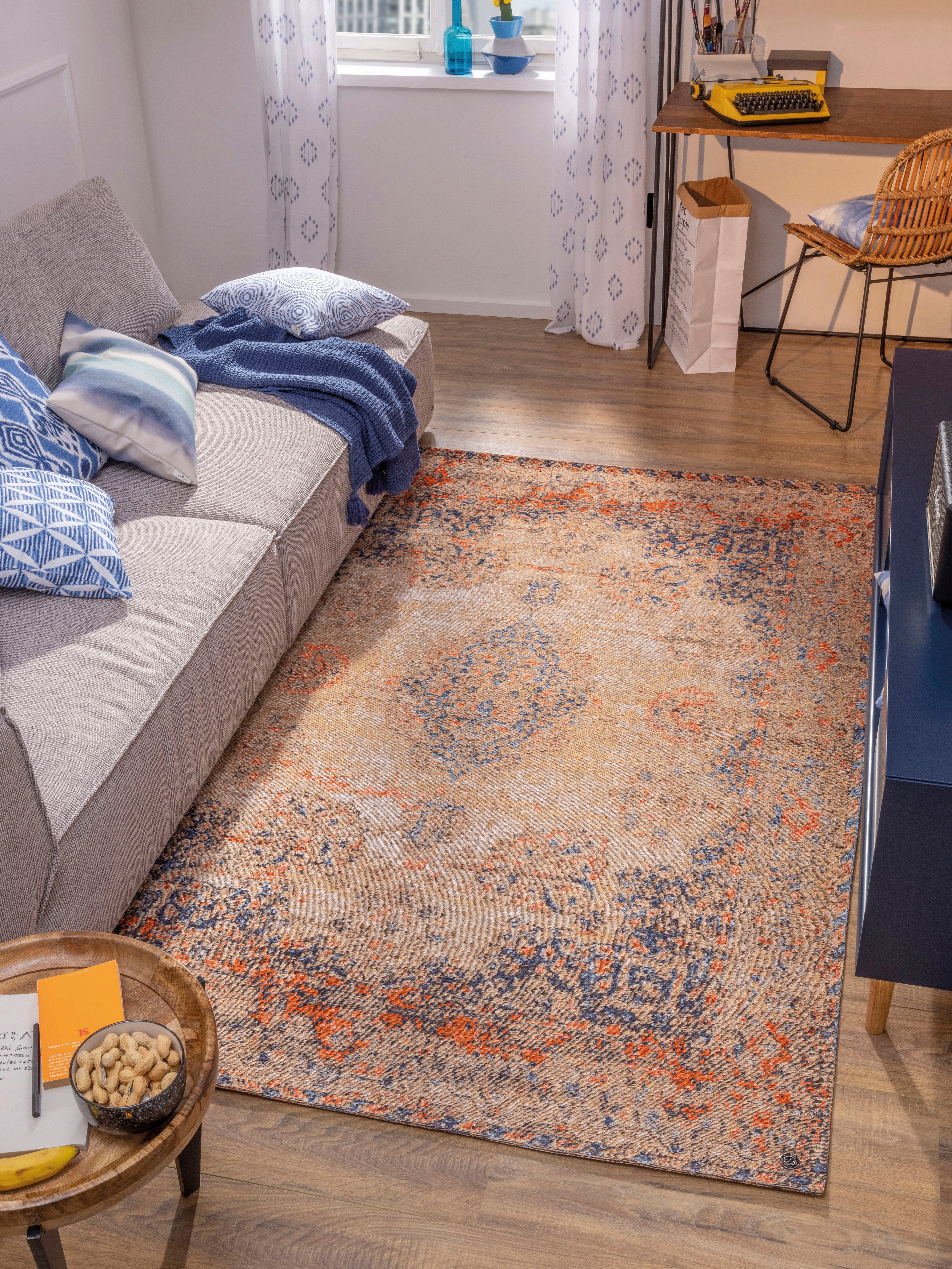 TOM TAILOR HOME Vloerkleed Funky Orient Kirman Korte pool, oriënt-look, vintage-design