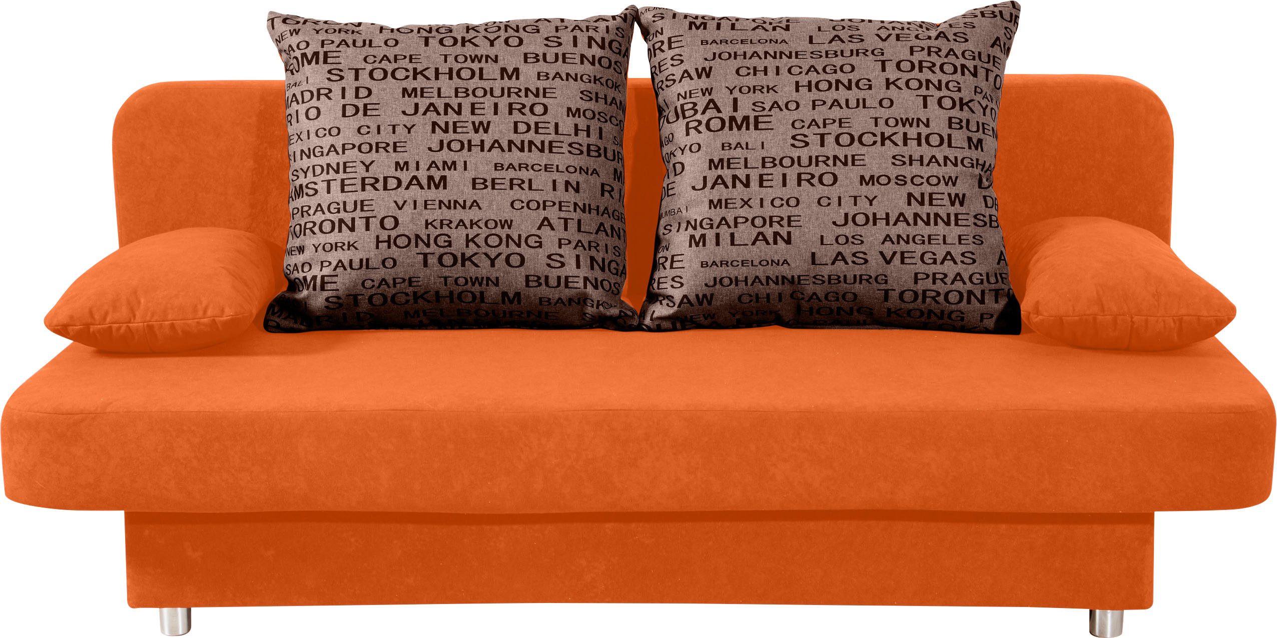 COLLECTION AB Slaapbank ULLA inclusief bedfunctie en opbergruimte Slaapbank, bedfunctie, bedlade, incl. rugkussens, armleuningkussens
